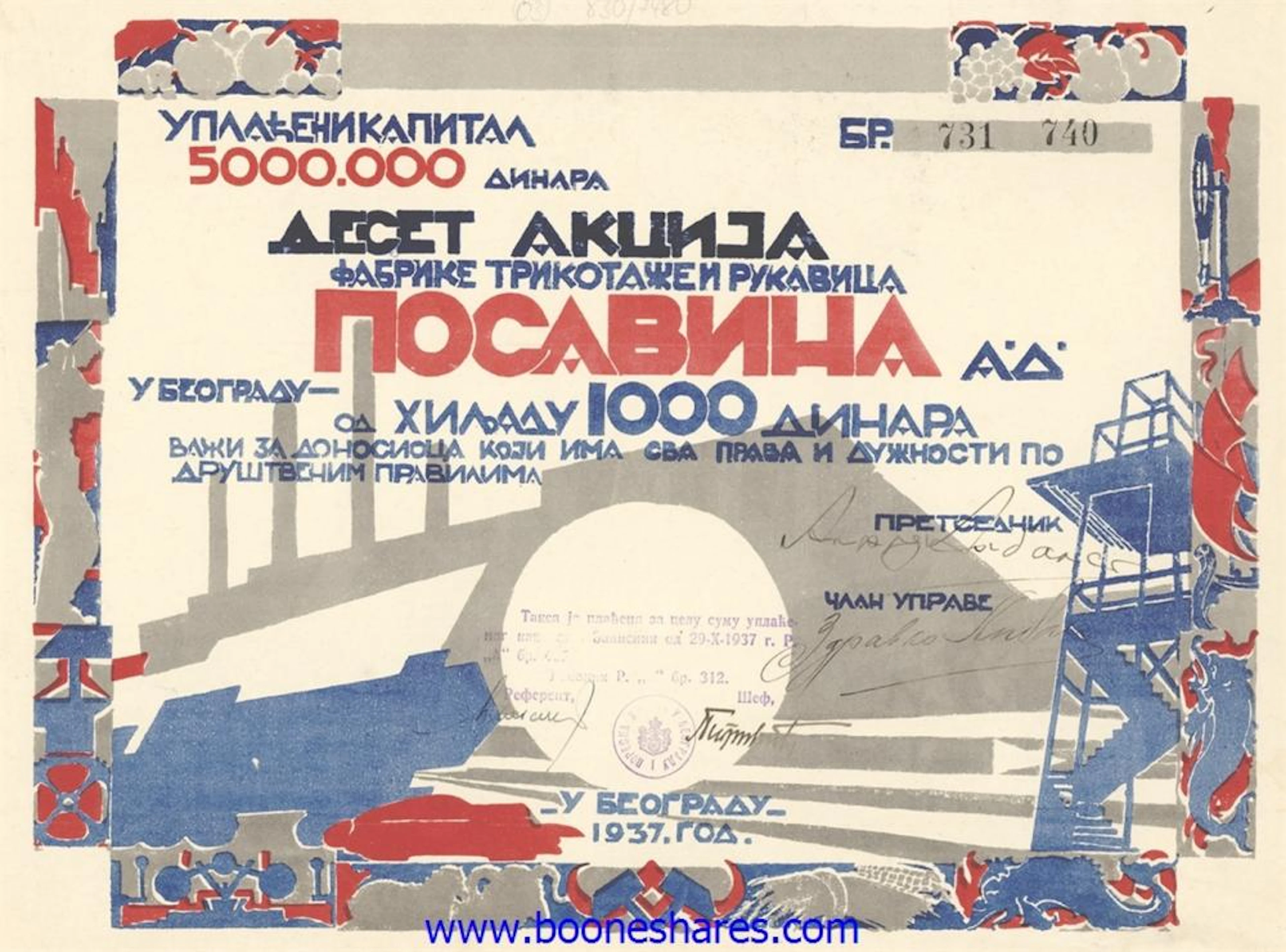 POSAVINA KNITWEAR & GLOVE FACTORY OF BELGRADE