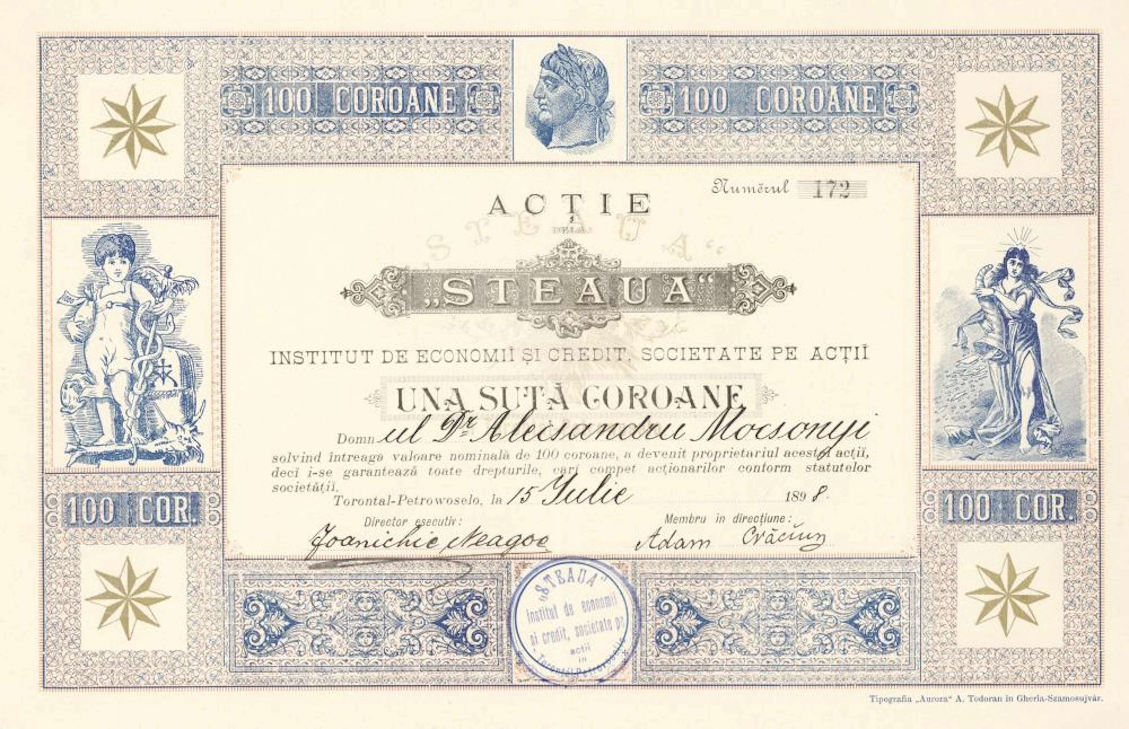 STEAUA, INSTITUT DE ECONOMII SI CREDIT - STAR CREDIT & SAVINGS BANK
