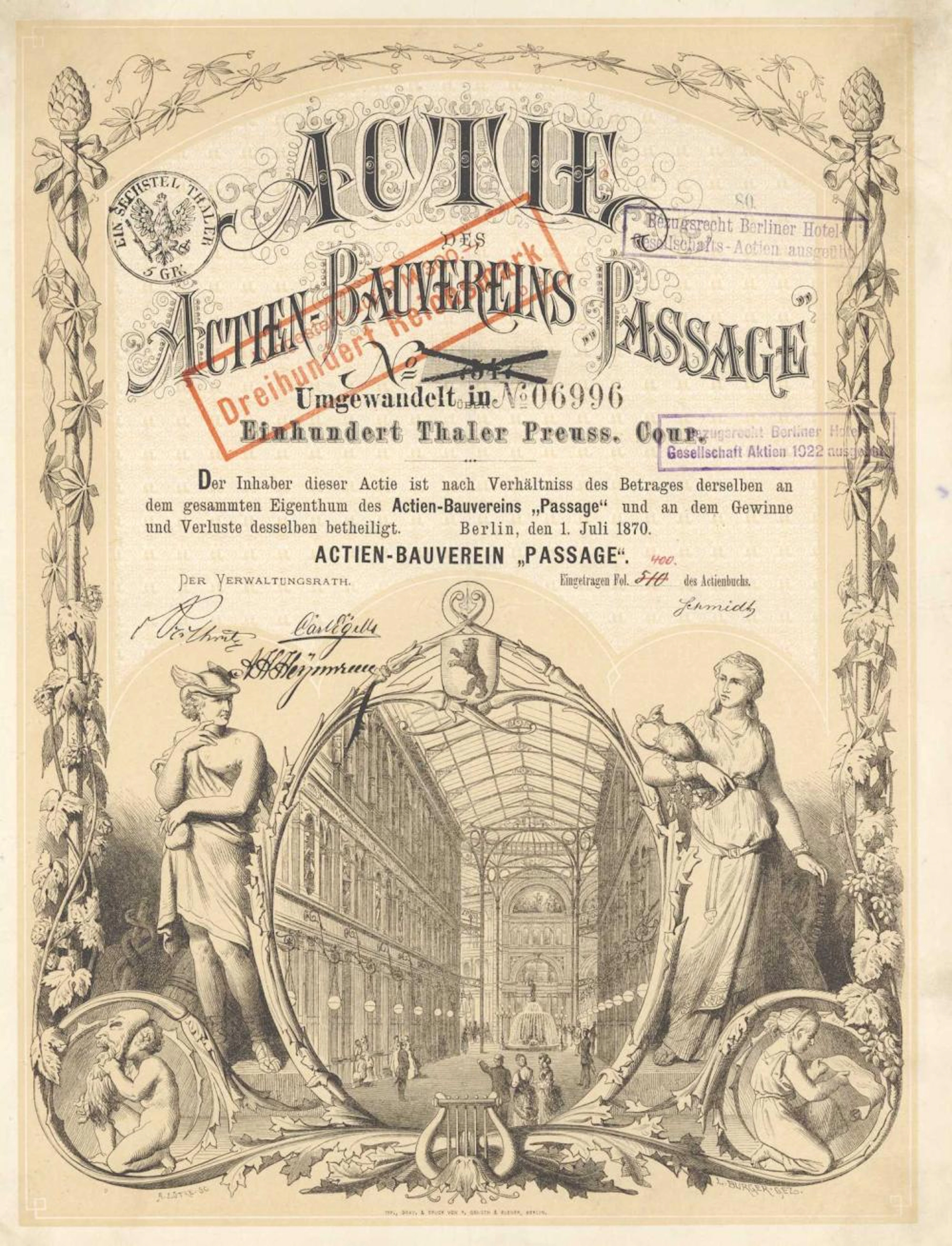 ACTIEN-BAUVEREIN "PASSAGE"