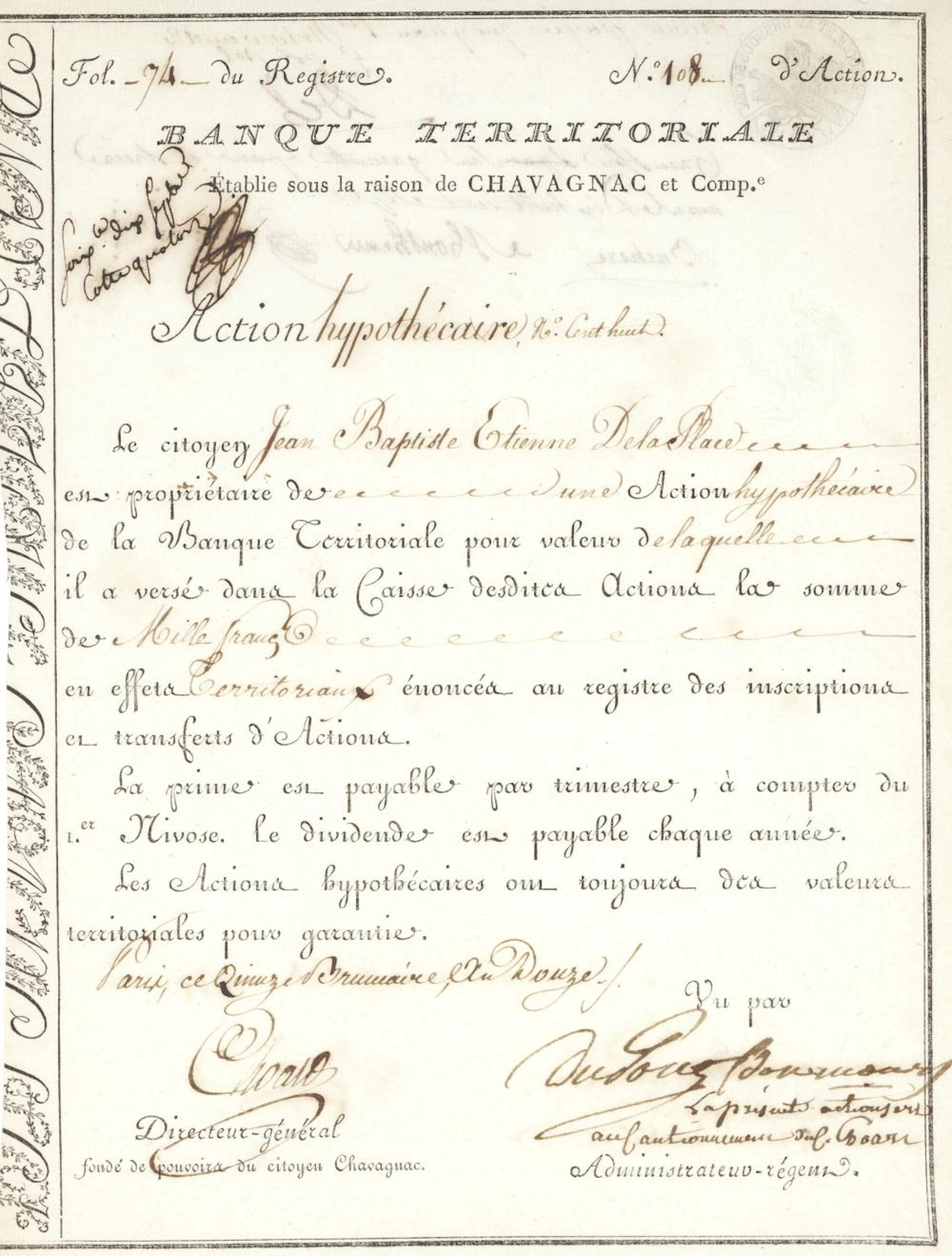 BANQUE TERRITORIALE