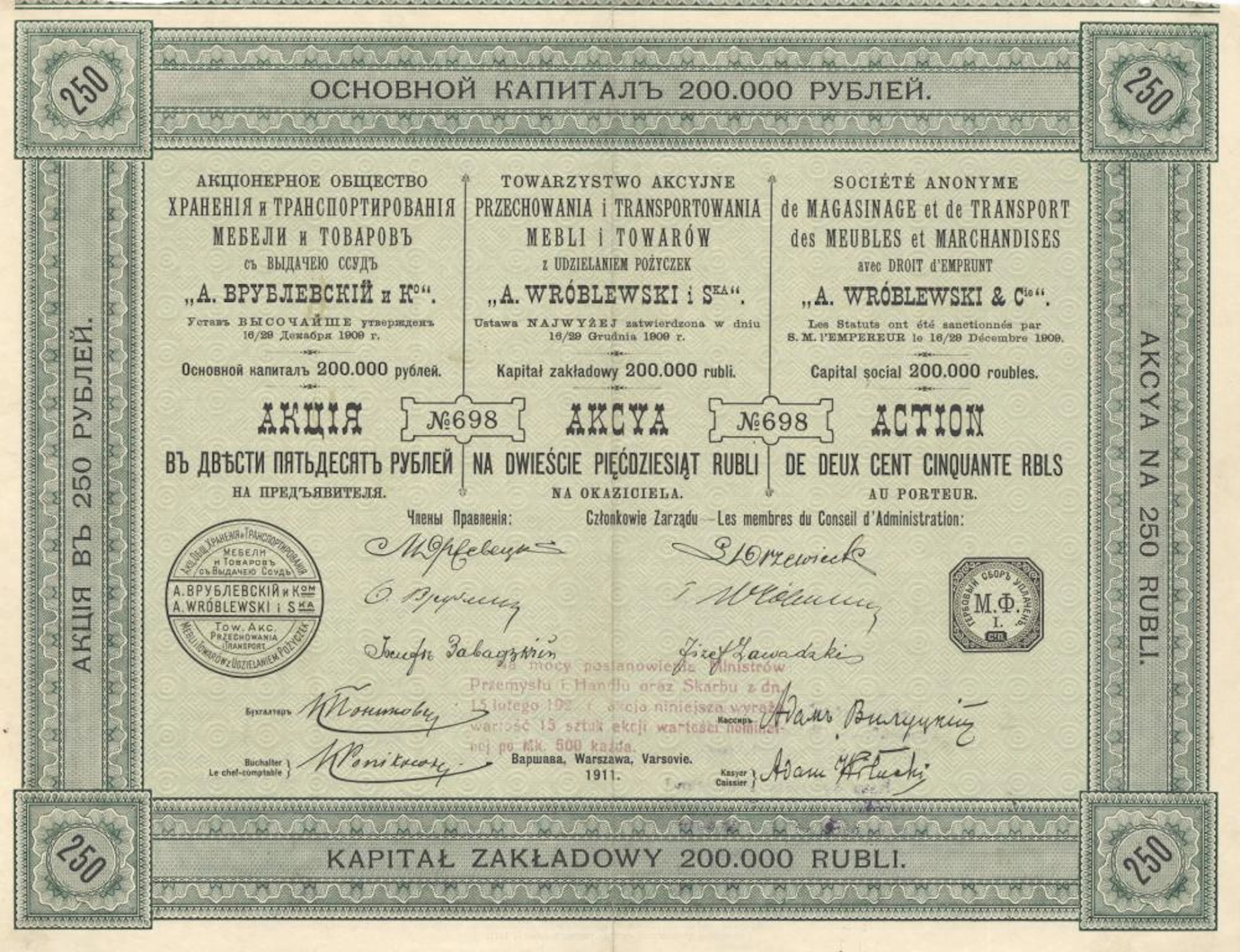 A. WROBLEWSKI & CIE.