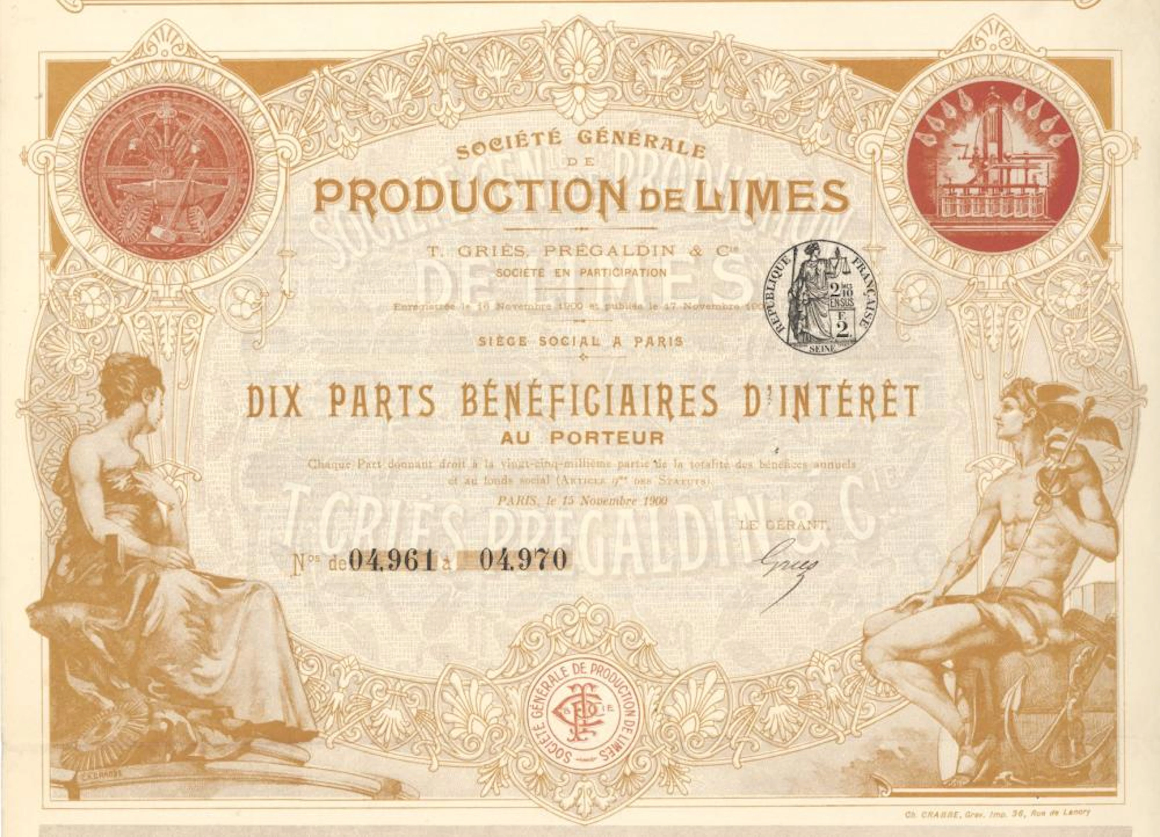PRODUCTION DE LIMES, SOC. GENERALE DE