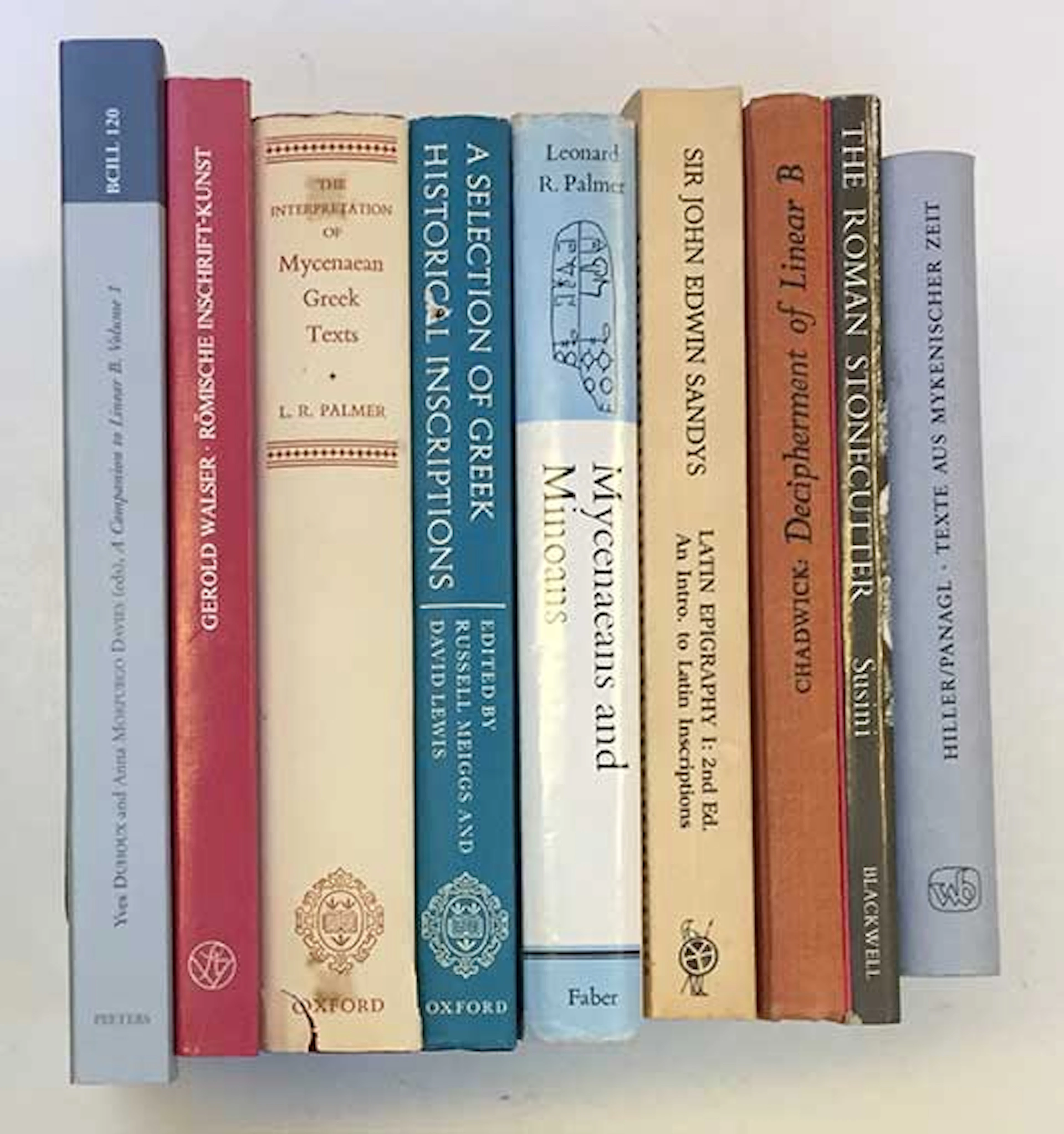 DUHOUX, Y. & A.M. DAVIES. A companion to Linear B. Mycenaean Greek texts an