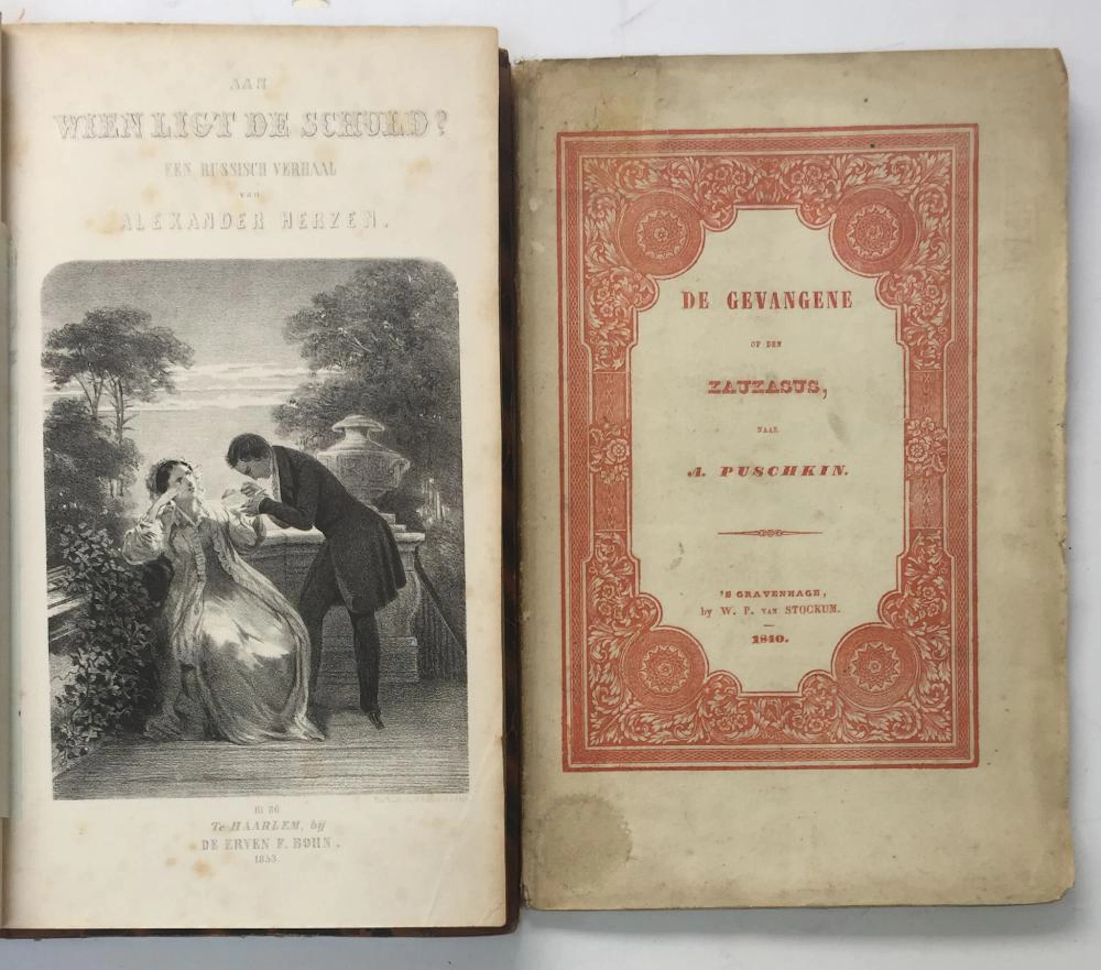 PUSHKIN, A. De gevangene op den Kaukasus. Een gedicht naar het Russisch
