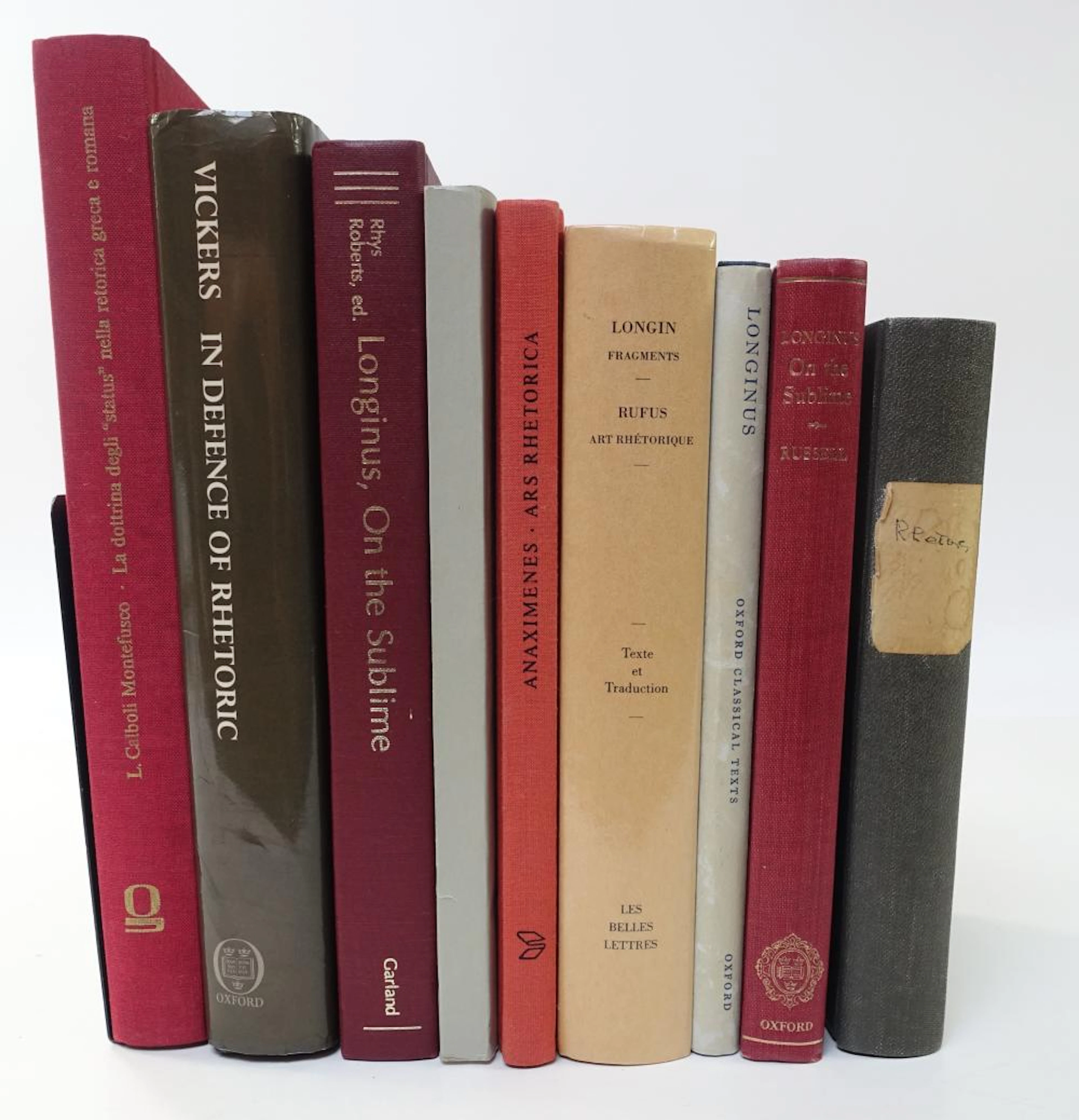 LONGINUS. On the sublime. The Greek text ed. w. introd., transl., facs