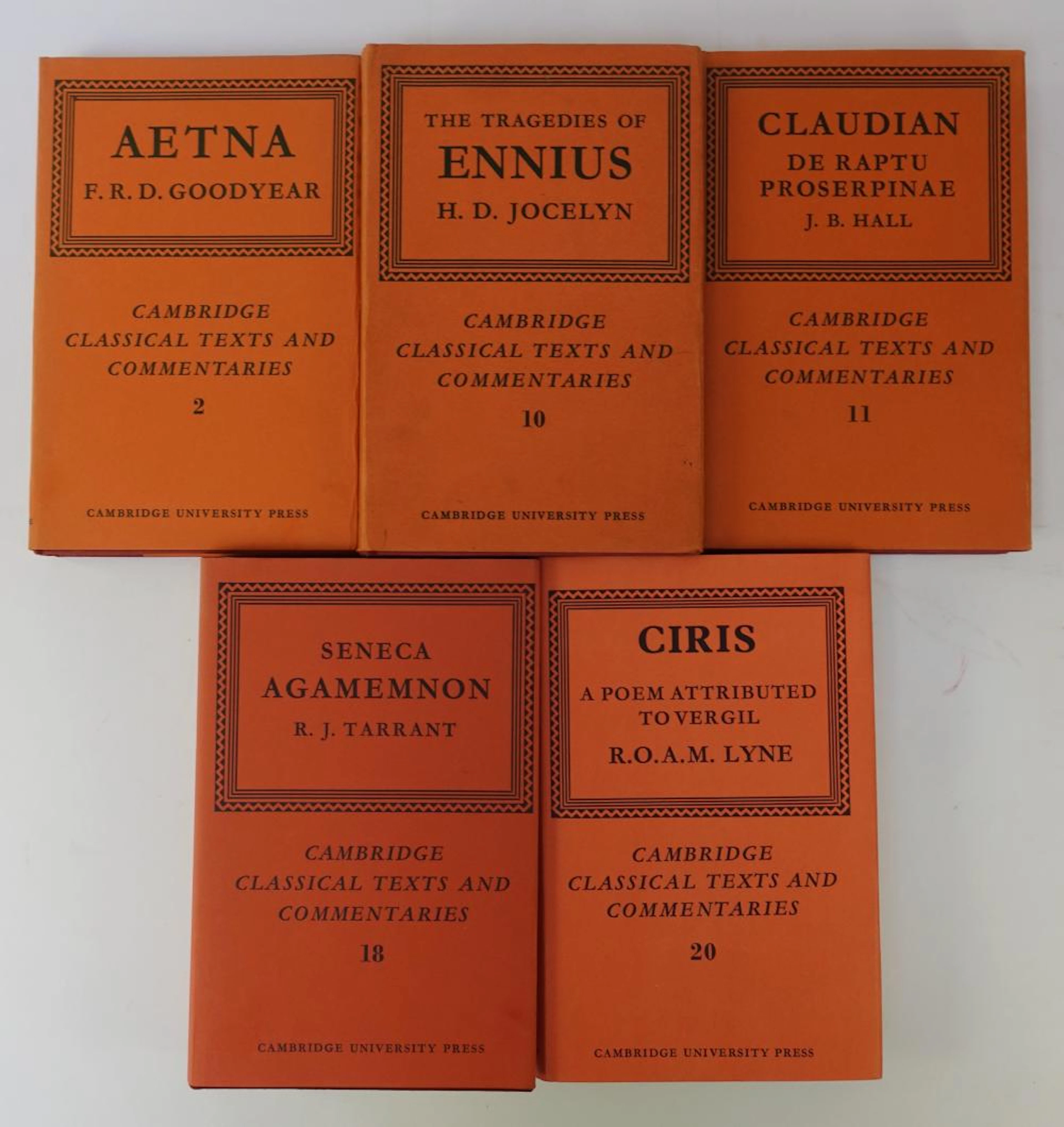 AETNA. (incerti auctoris). Ed. w. an introd. and comment. by F.R.D. Goodyear