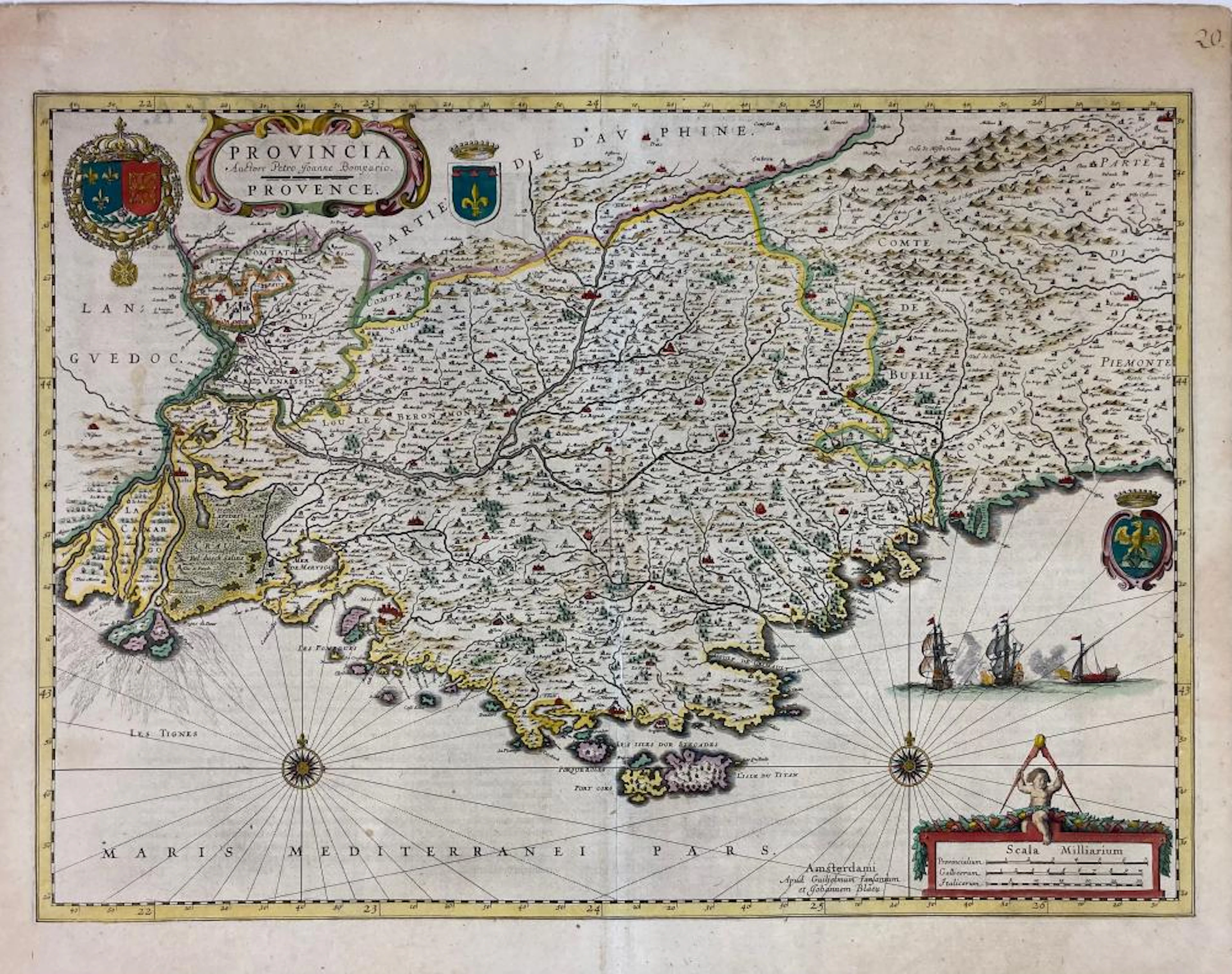 FRANCE -- "PROVINCIA/PROVENCE Auctore Petro Joanne Bompario"