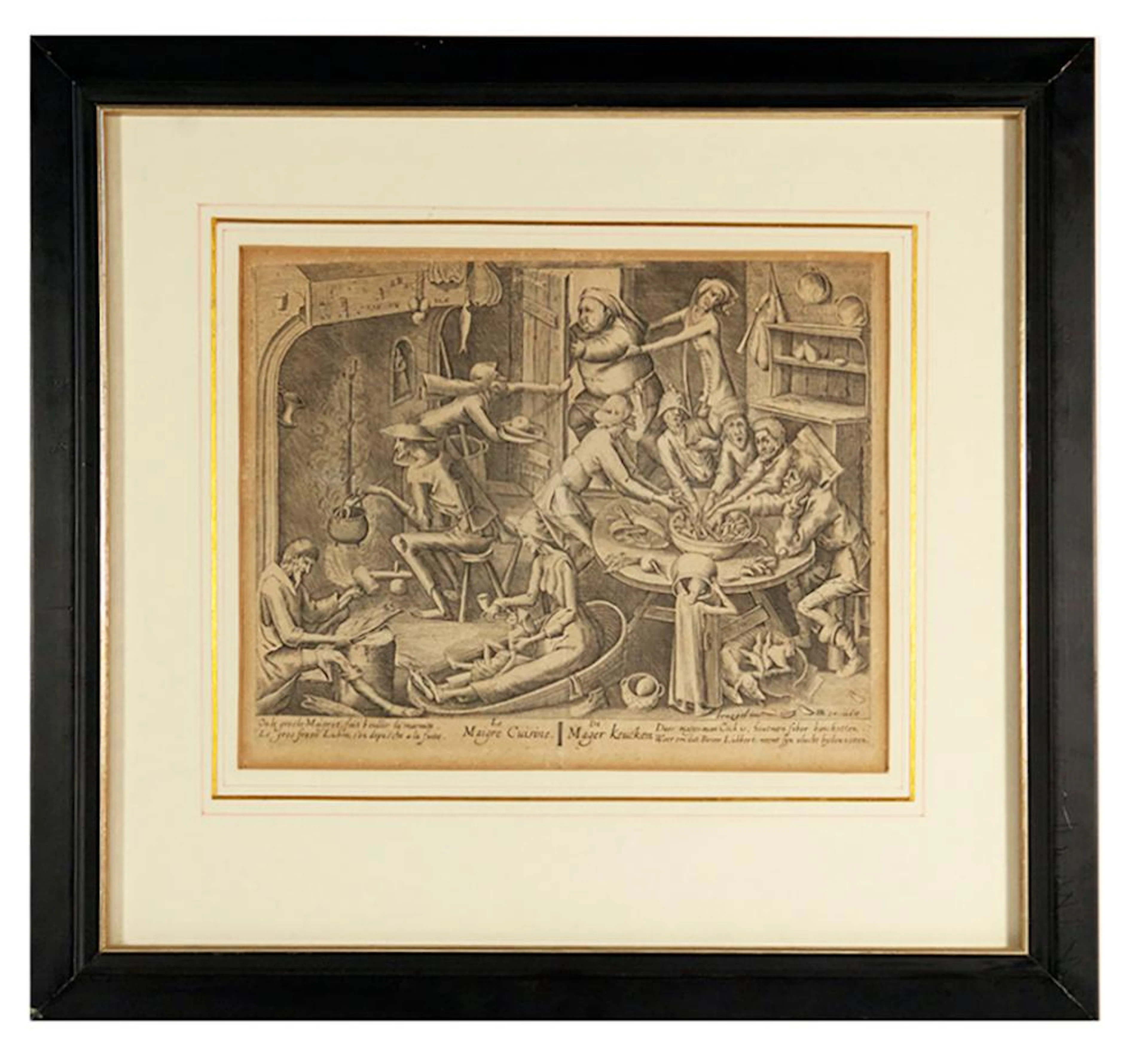 BRUEGHEL -- "LE GRASSE CUISINE/De Vette Keucken" - "LE MAIGRE CUISINE/De Mager
