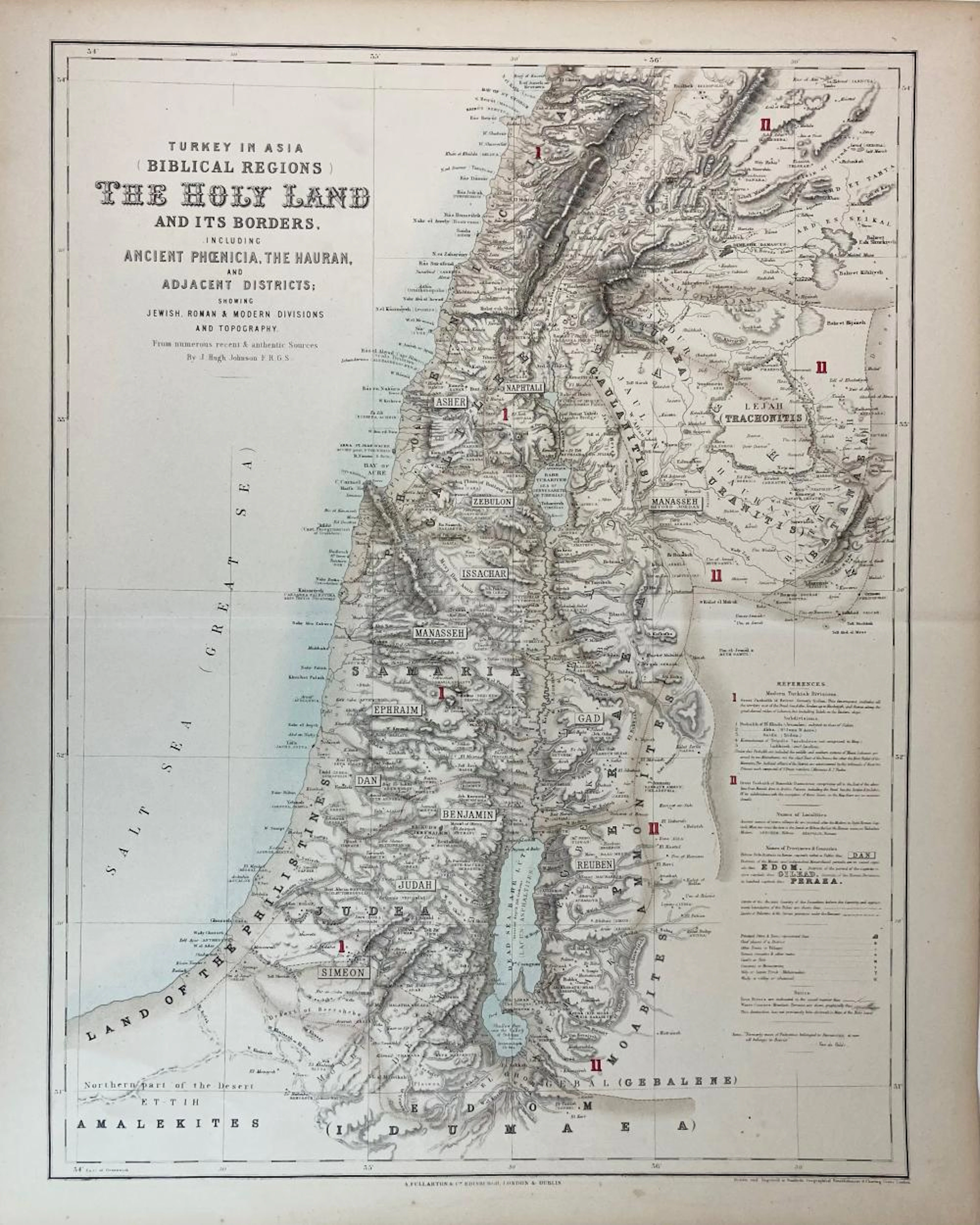 EAR EAST/MIDDLE EAST -- "TURKEY IN ASIA (Biblical Regions) the Holy Land