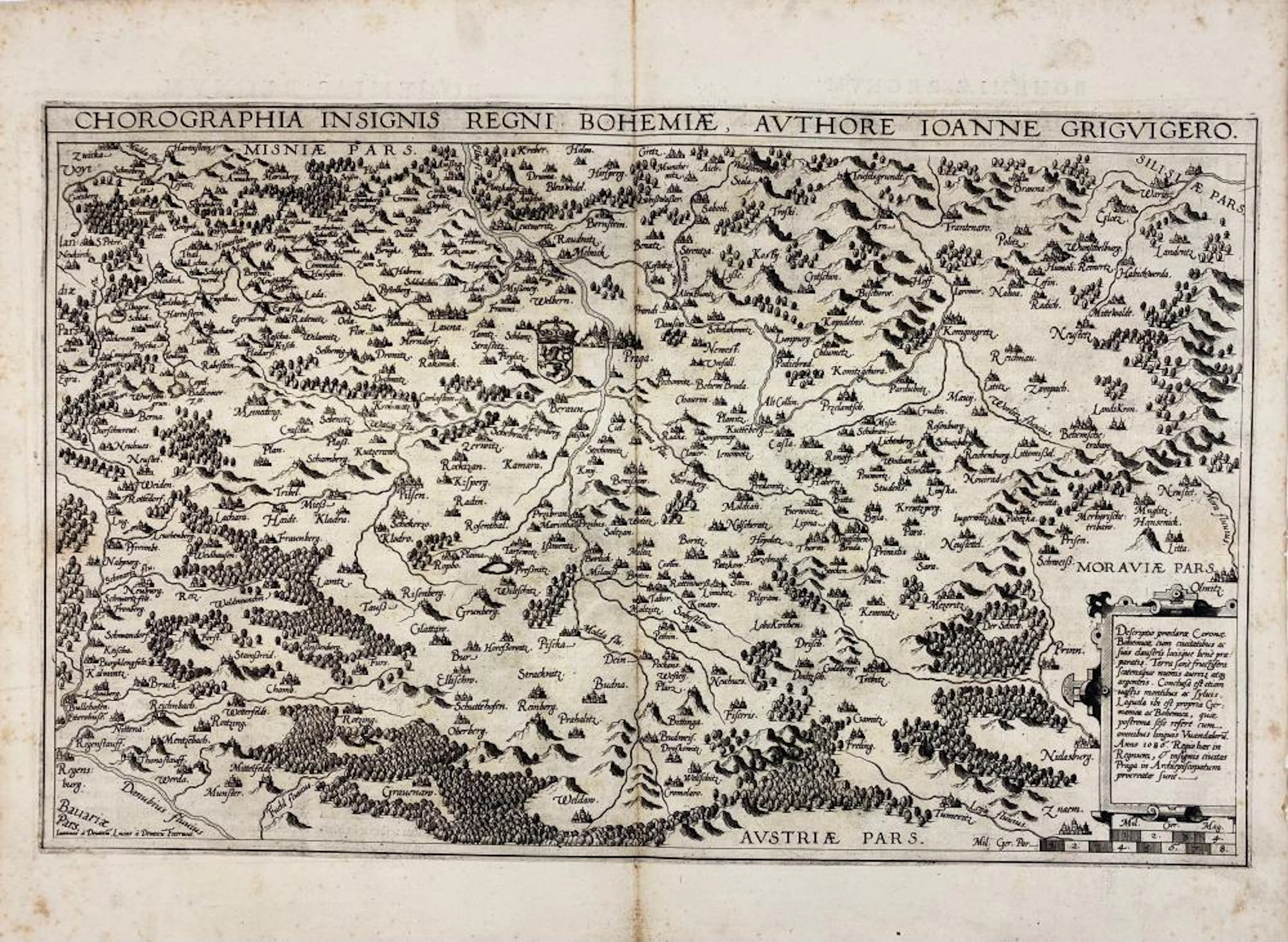 EASTERN EUROPE -- CZECH REPUBLIC -- "CHOROGRAPHIA insignis regni Bohemiae