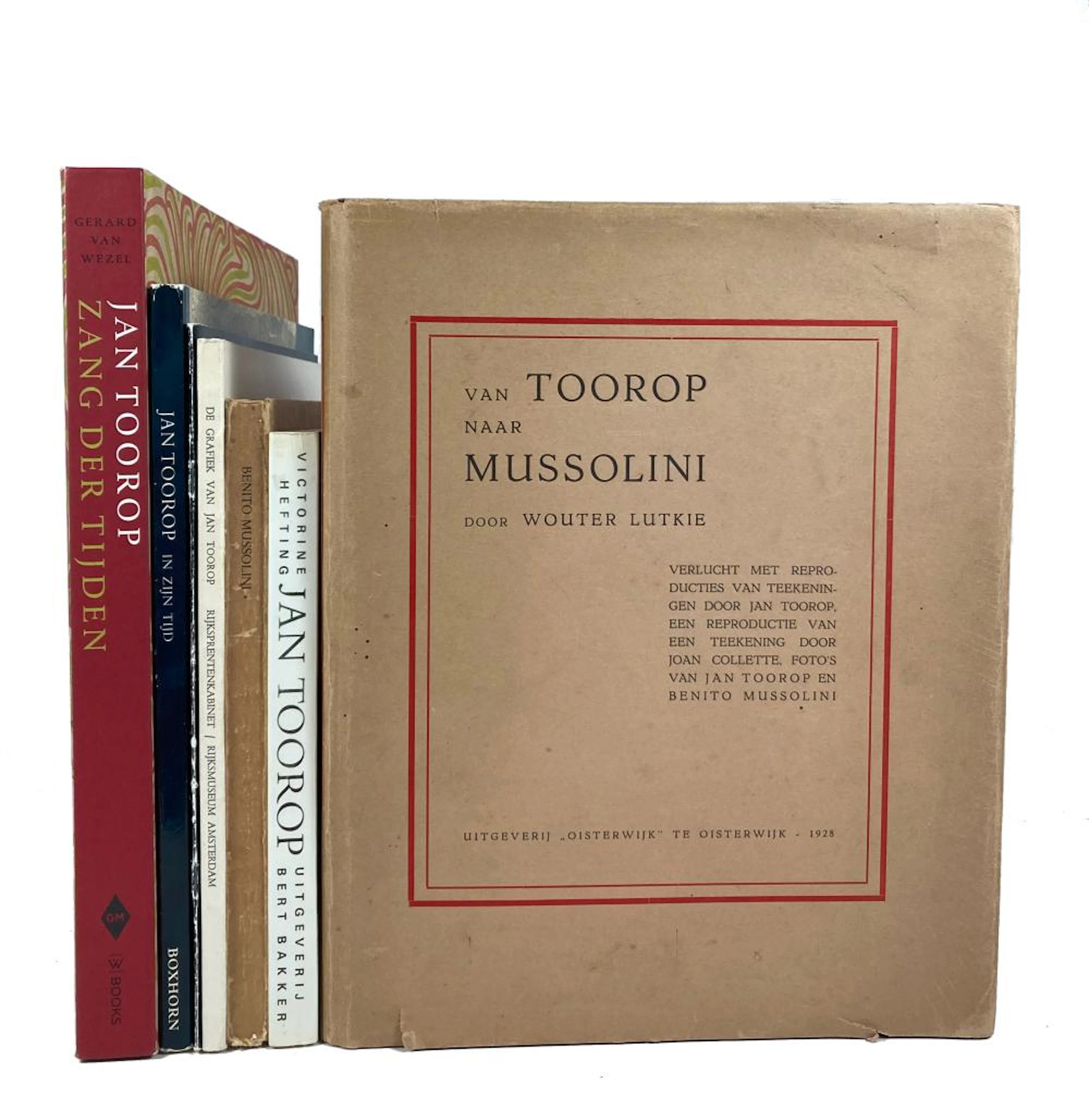 TOOROP -- LUTKIE, W. Van Toorop naar Mussolini. 1928. W. drawings by J