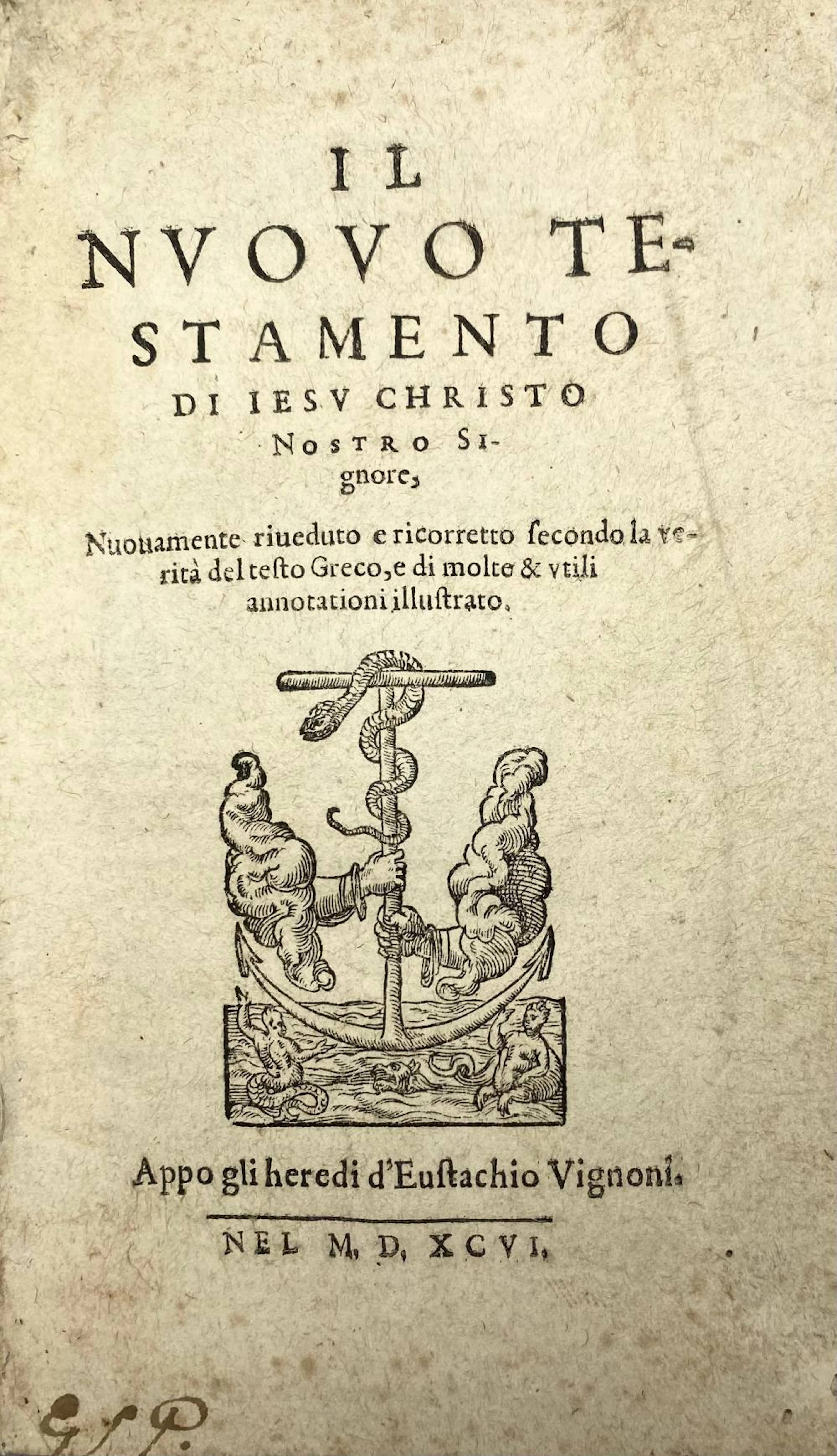 BIBLIA ITALIANA -- IL NUOVO TESTAMENTO di Iesu Christo Nostro Signore