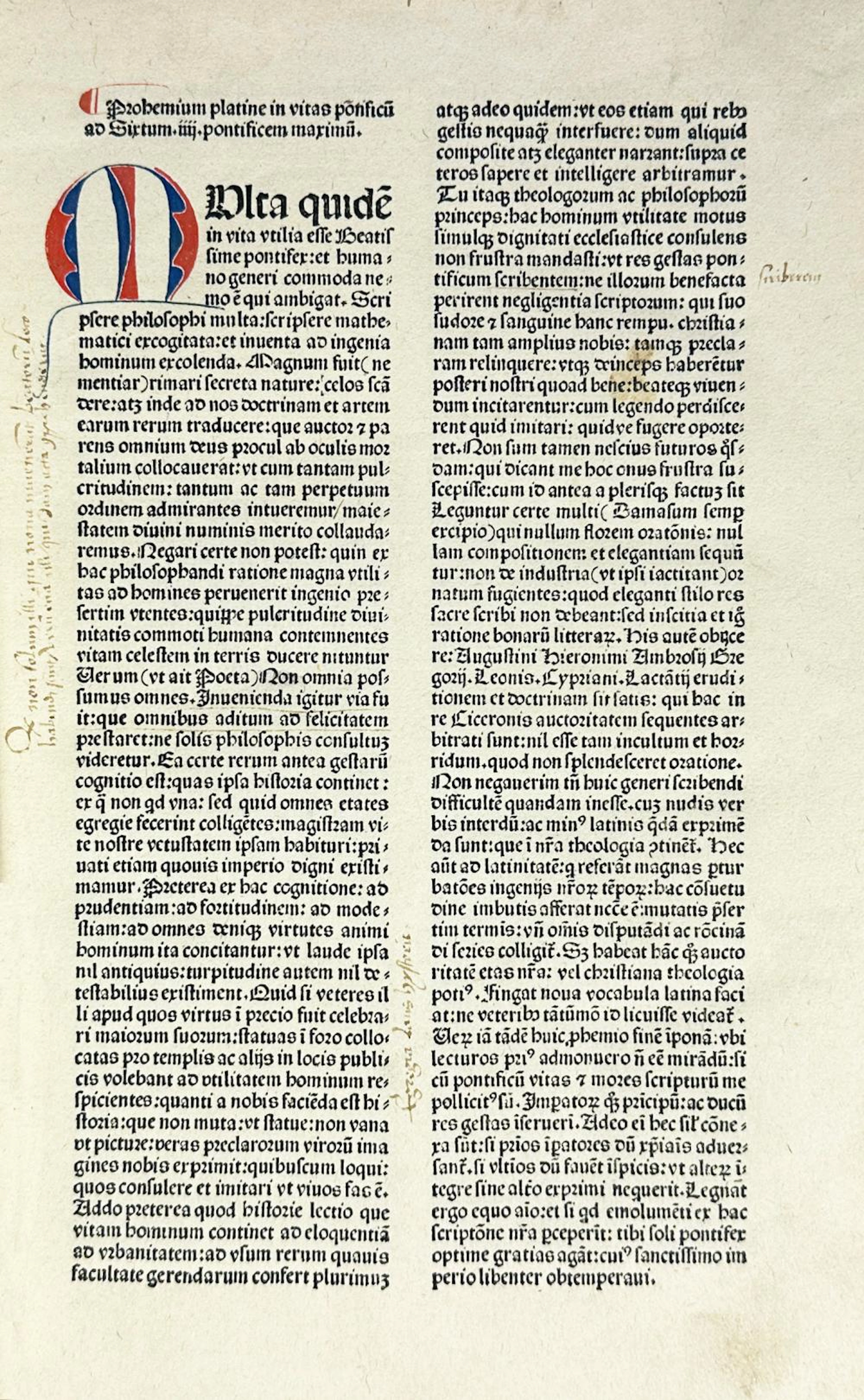 PLATINA, Bartholomaeus