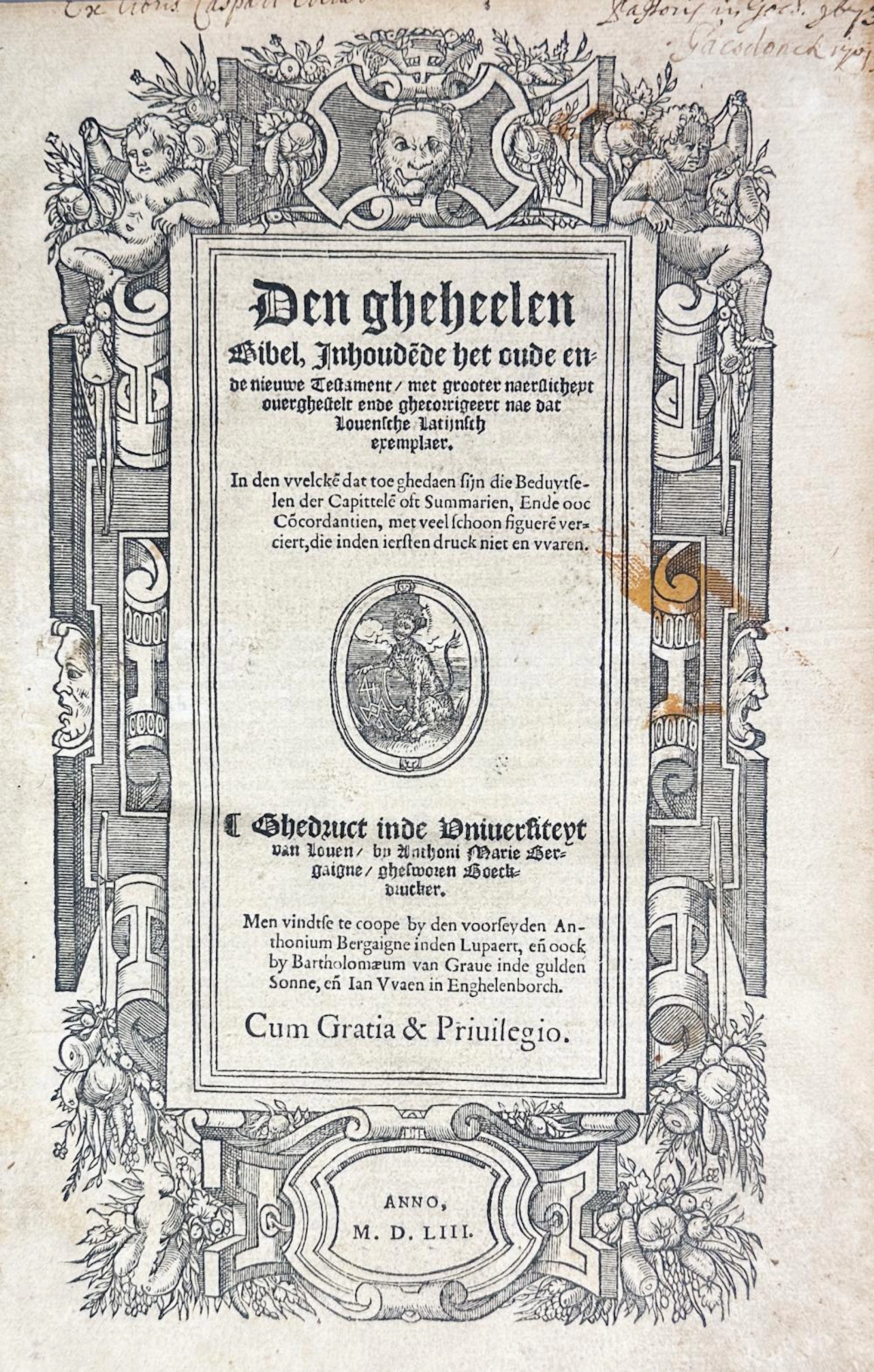 BIBLIA NEERLANDICA -- GHEHEELEN BIBEL