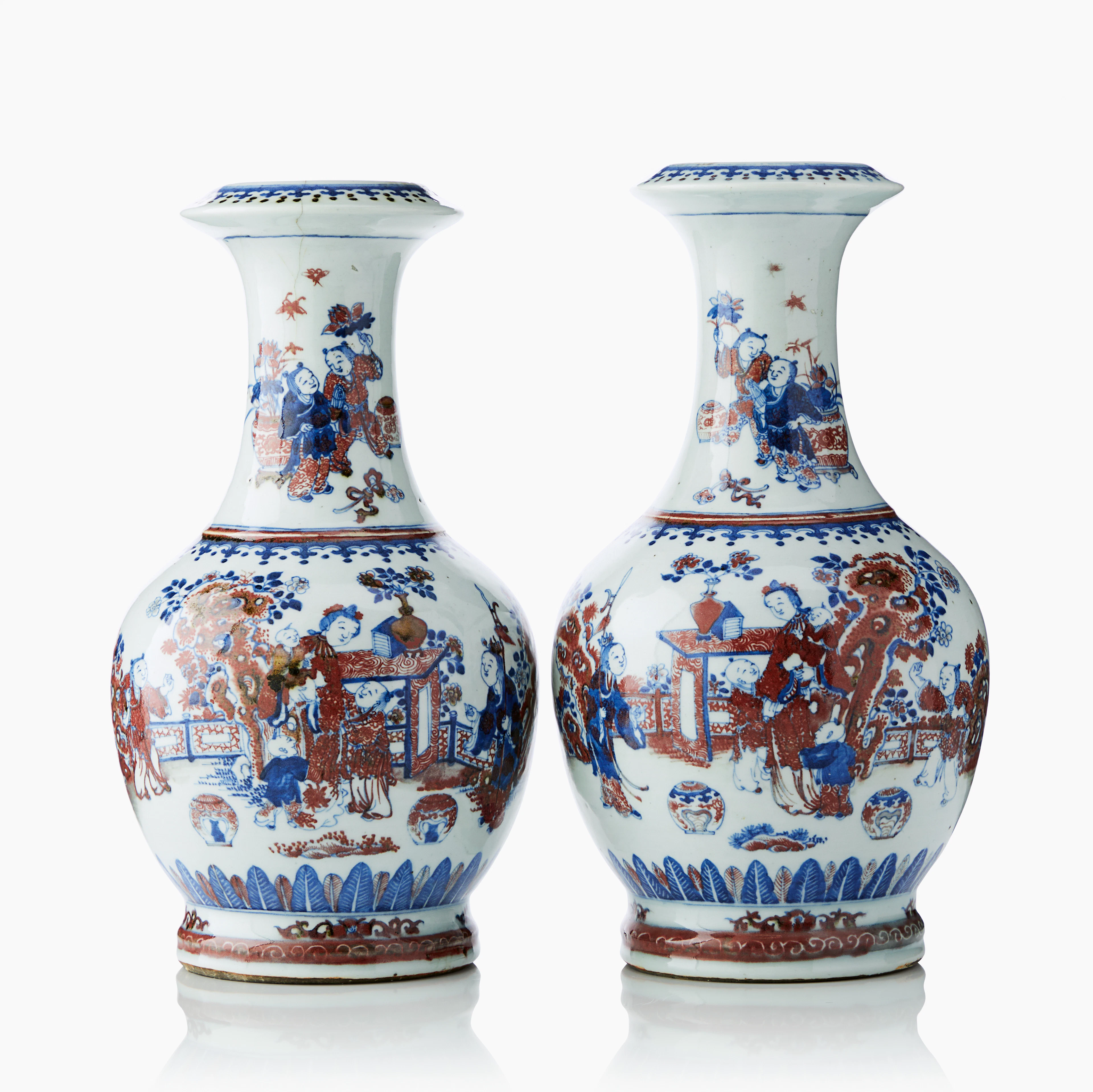 A Pair Of Chinese Vases