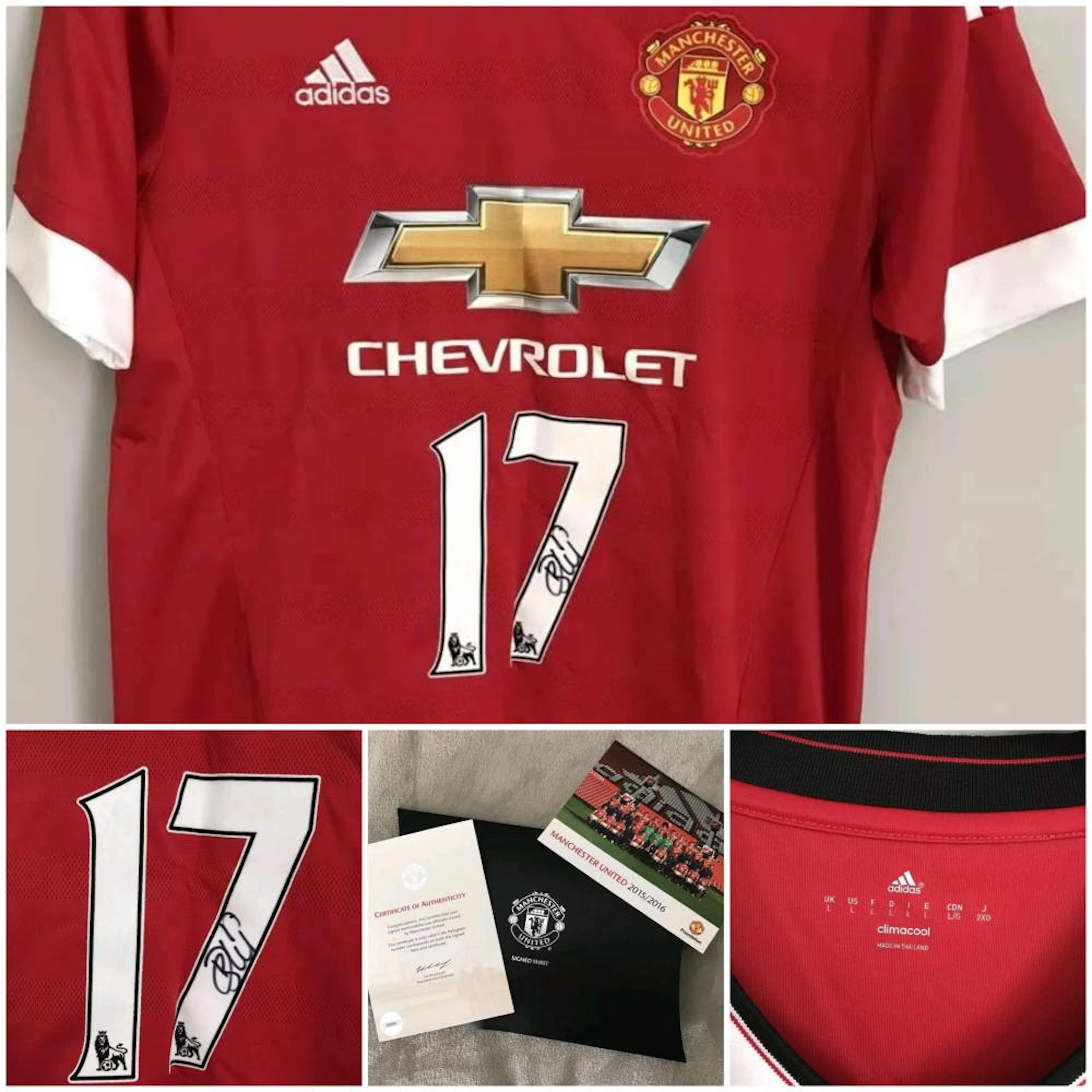 Lot 64 - Signed Daley Blind Manchester United Football Shirt with Club COA