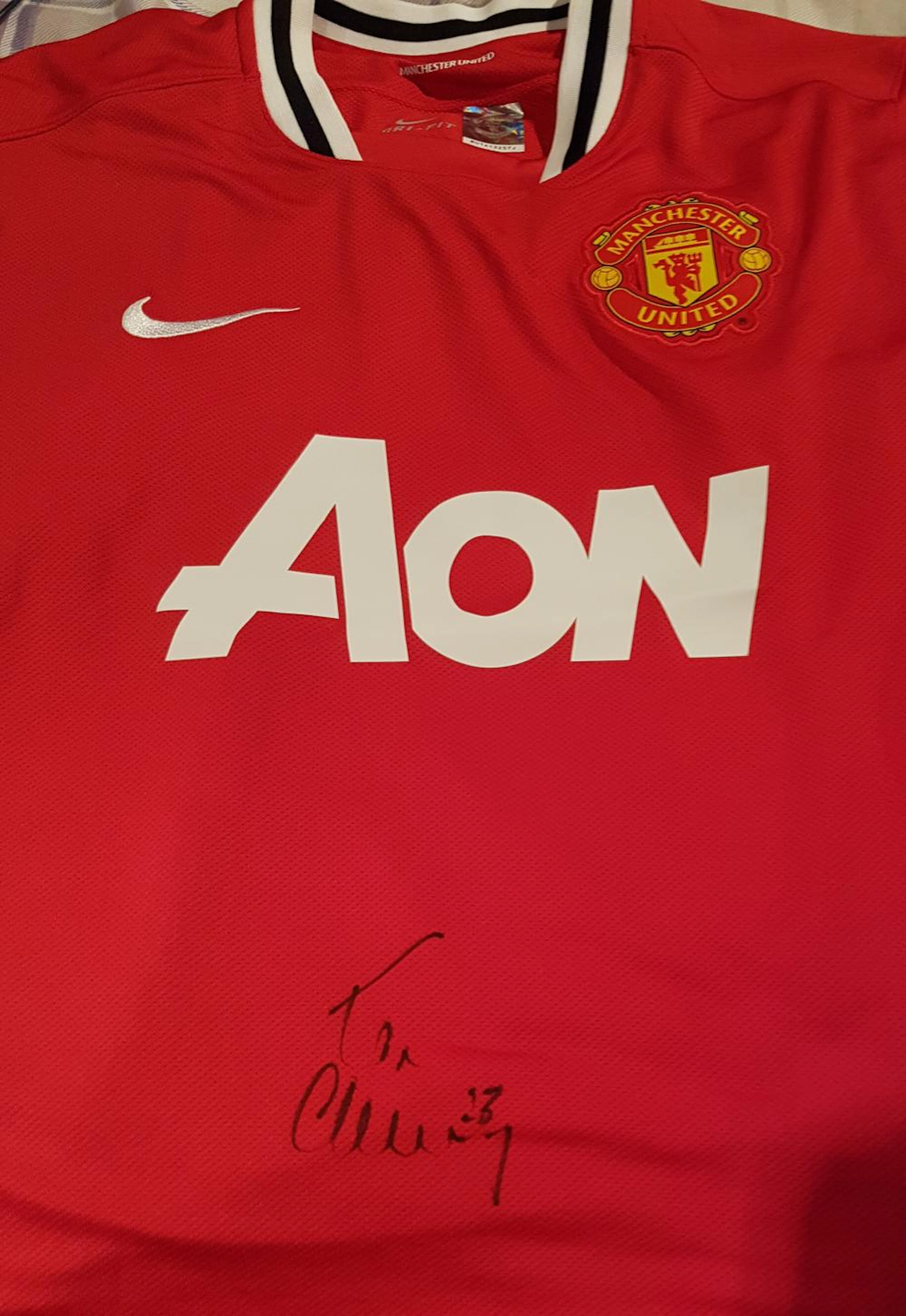 Lot 22 - 4 x Signed Manchester United Midfielders...
