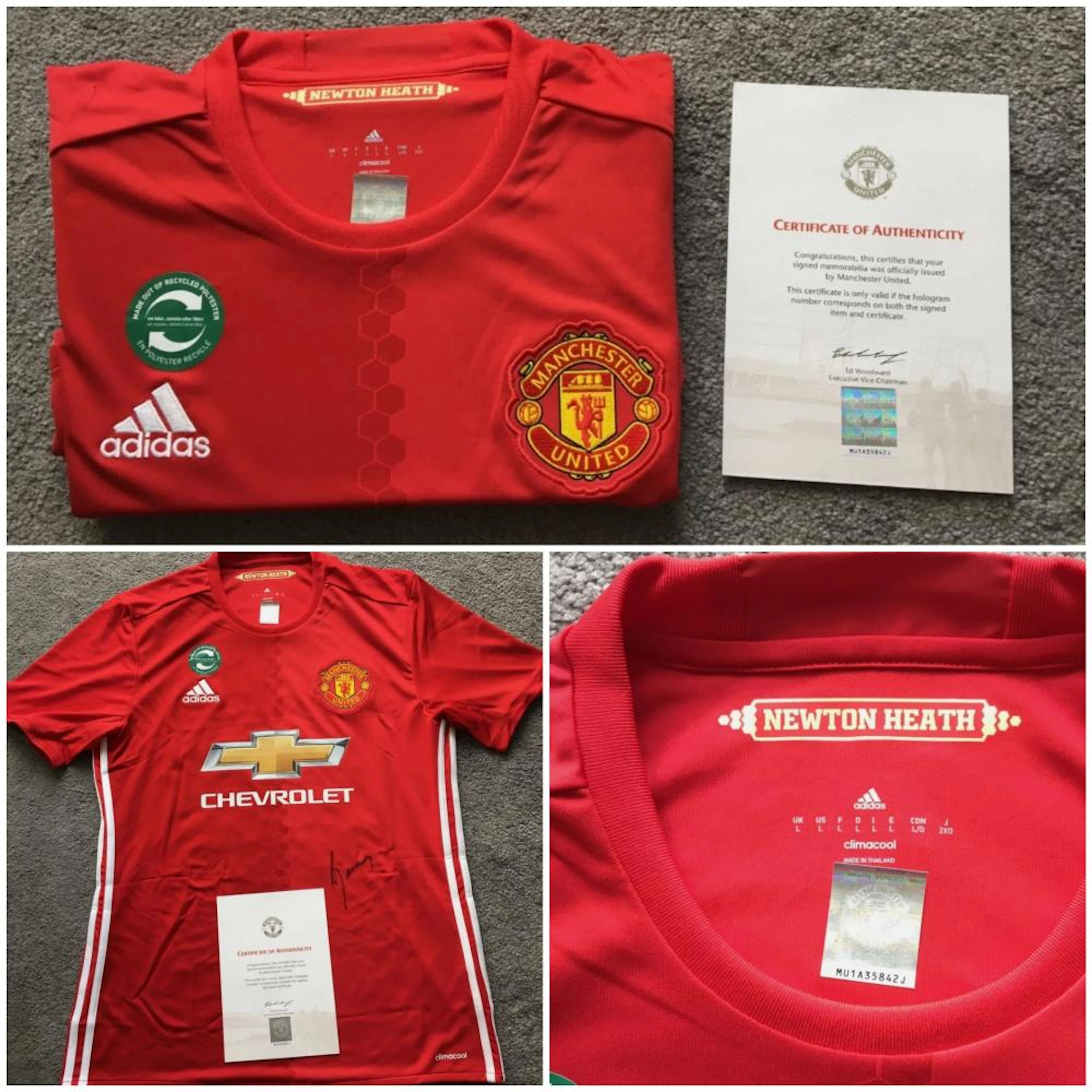 Lot 94 - Adnan Januzaj Official Signed Manchester United Football Shirt