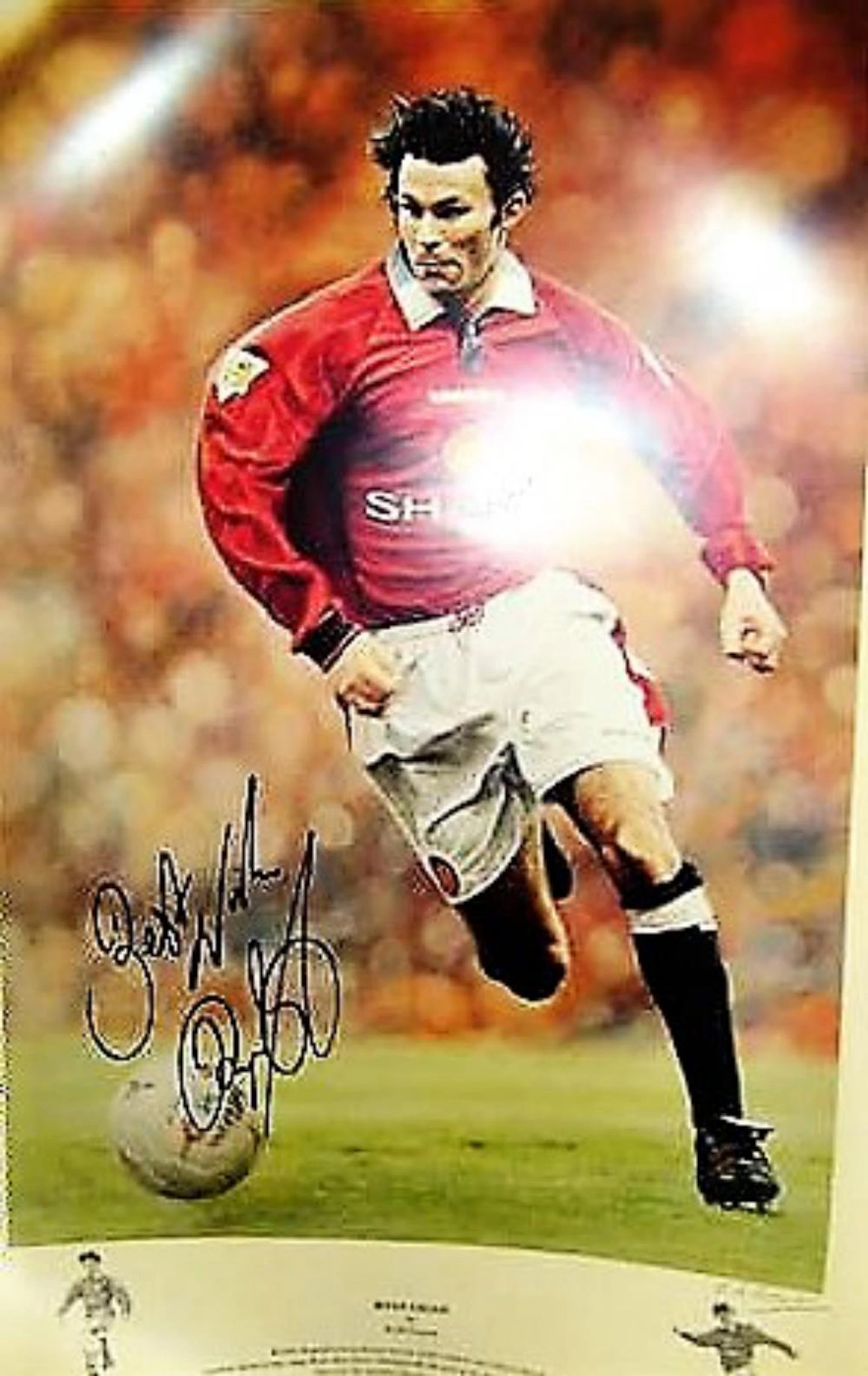 Lot 130 - RYAN GIGGS Manchester United Legend signed Print