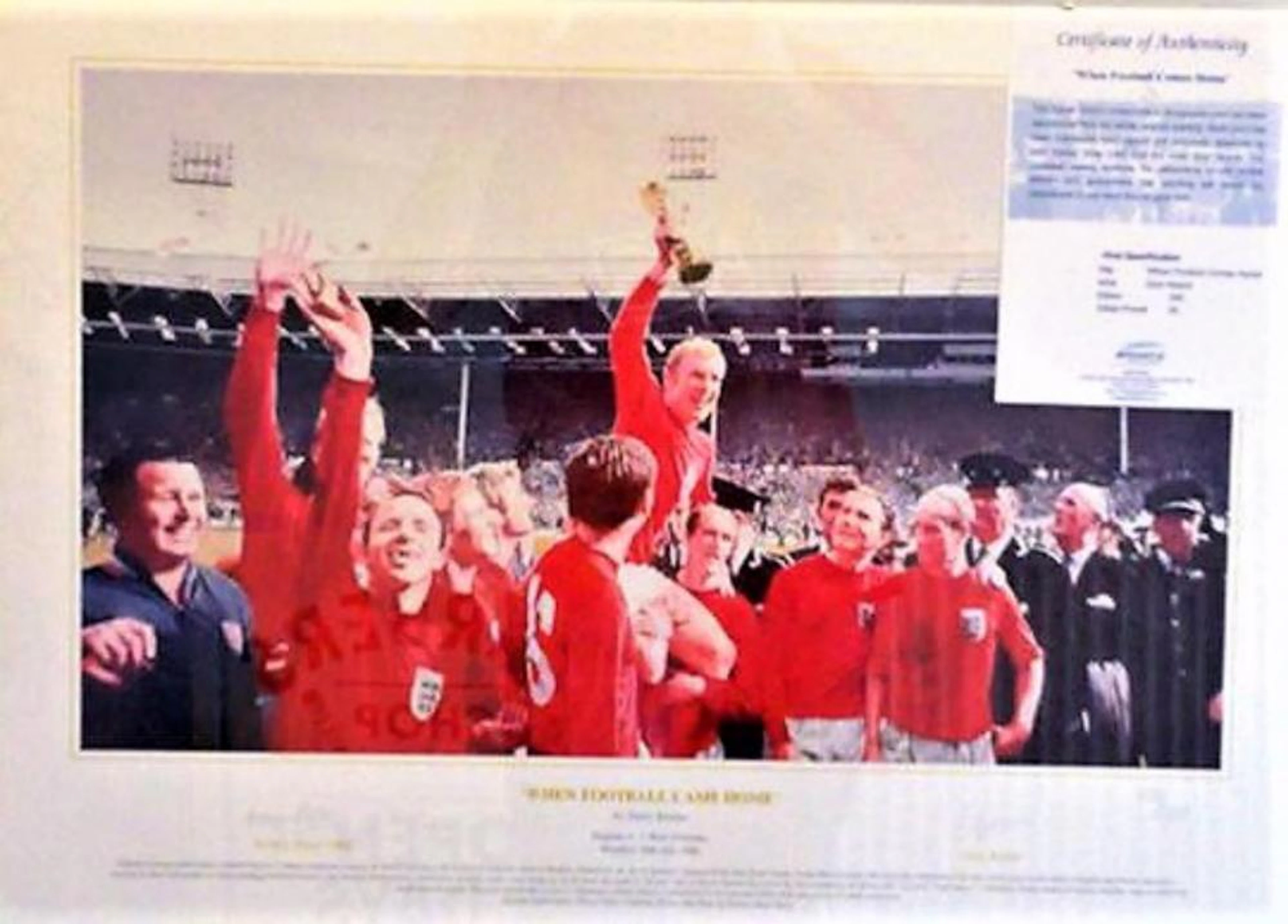 Lot 60 - Ltd Edition Print (only 350) World Cup Victory in 1966