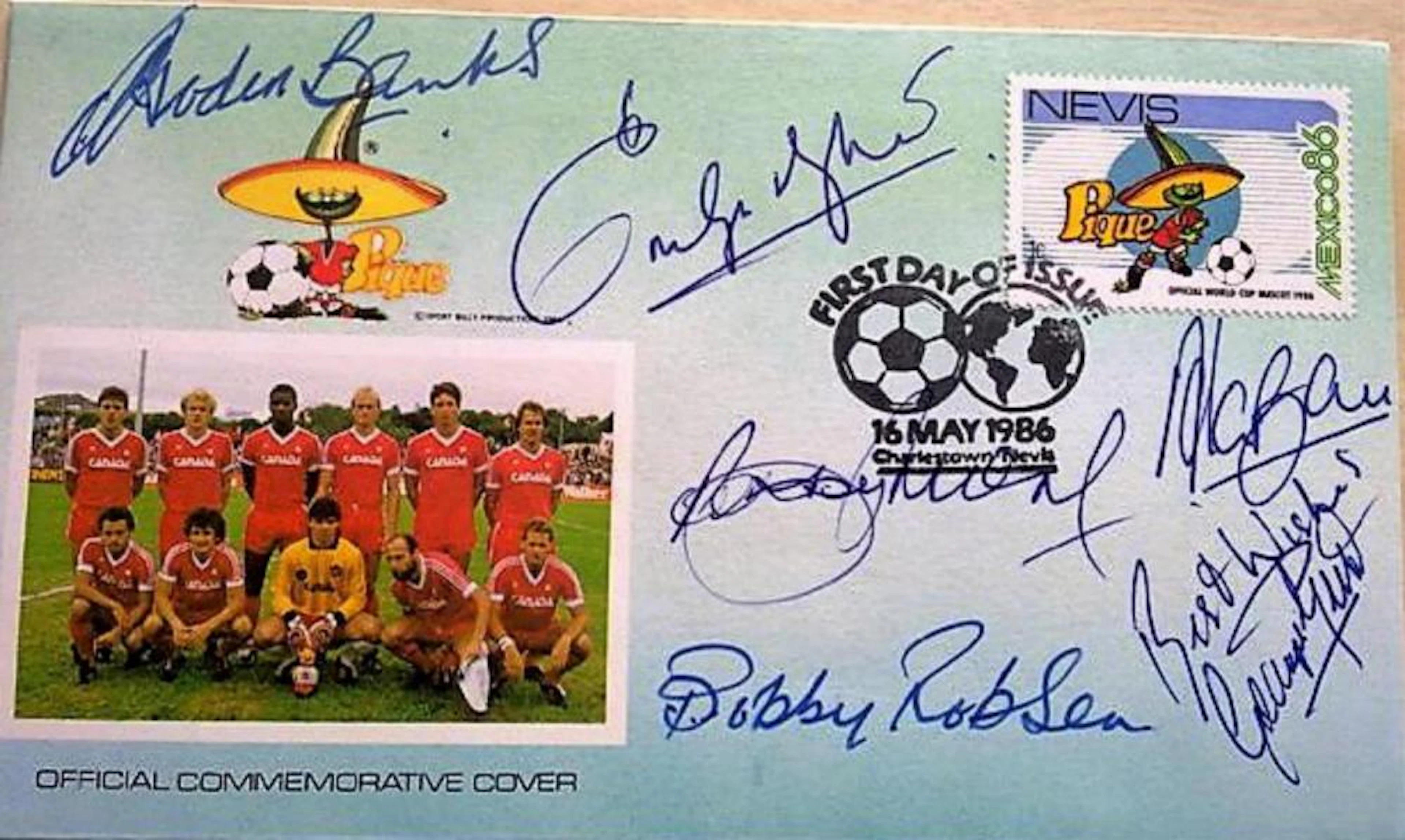 Lot 57 - Bobby Moore and George Best Signed First Day...
