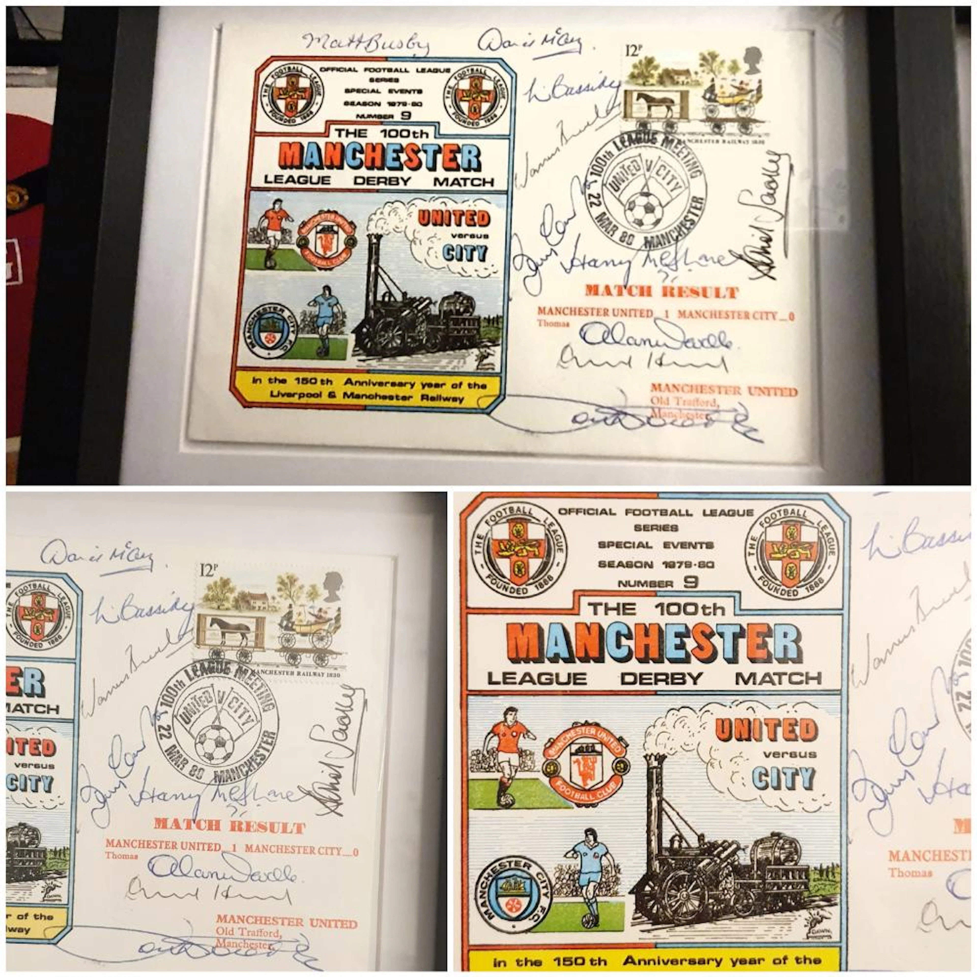 Lot 29: LEGEND Sir Matt Busby multi Signed First Day Cover - Sir Matt Busby