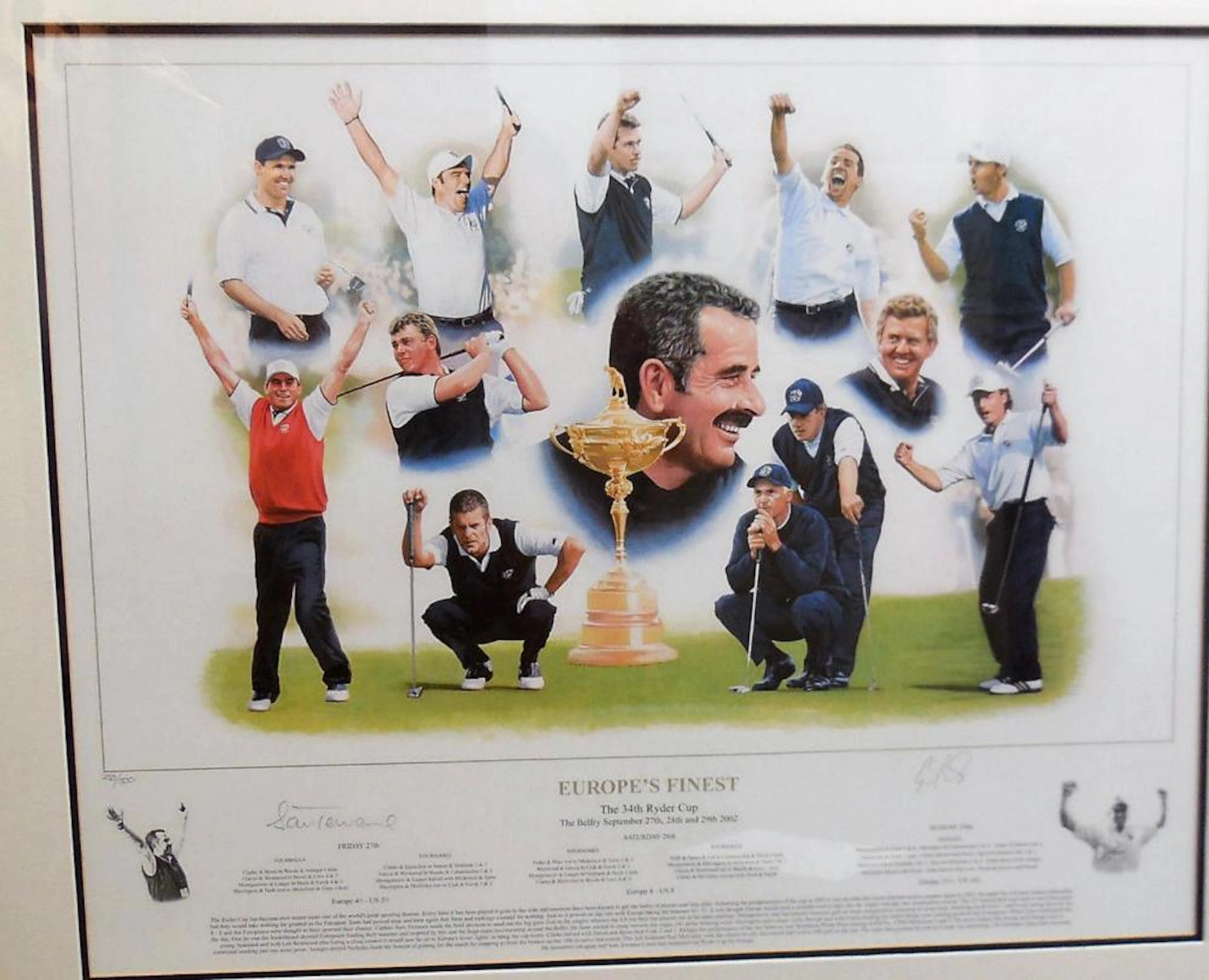 Lot 103: Signed Golf picture of LEGEND Sam Torrance