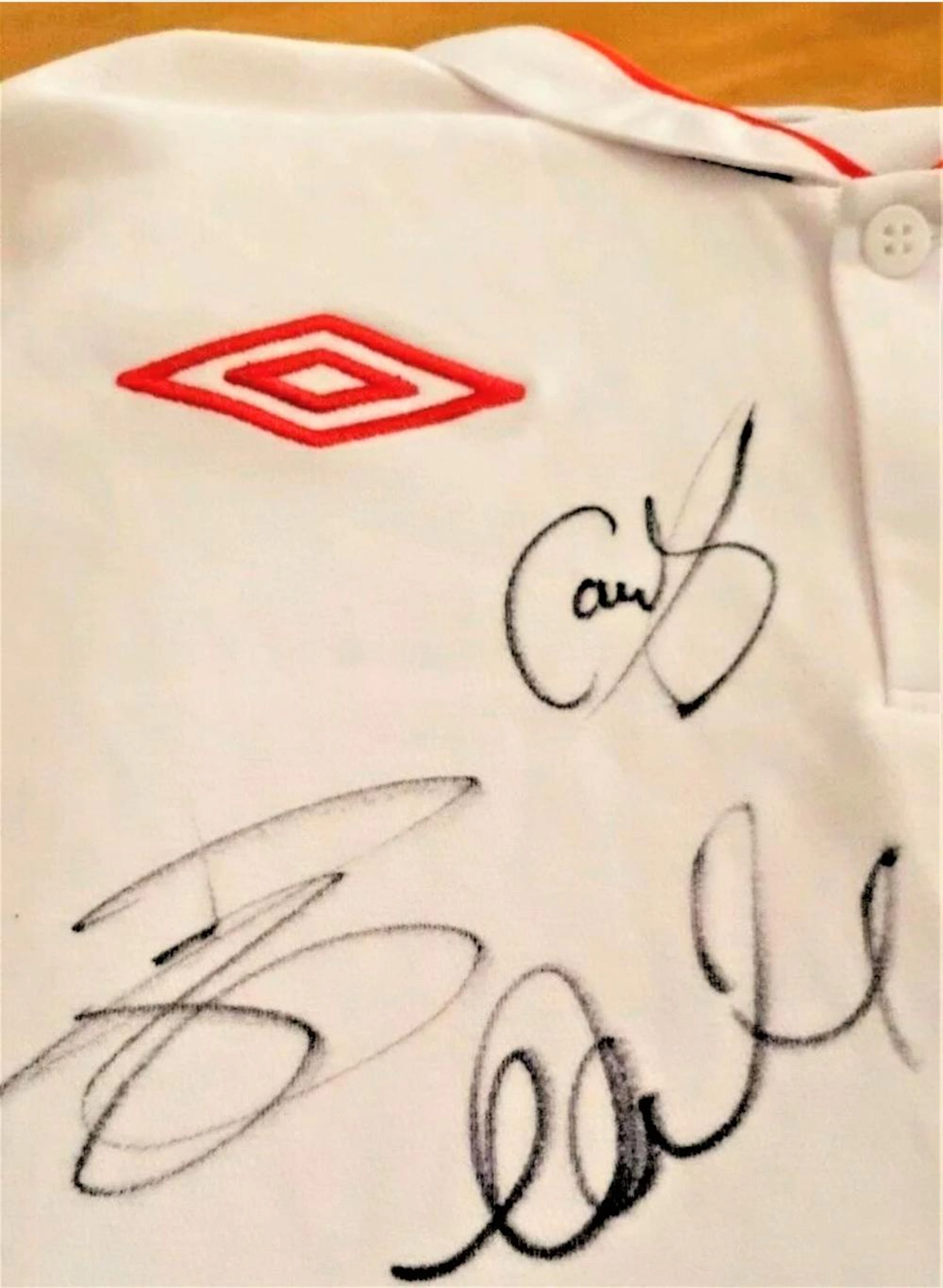 Lot 107 - Signed England Football Shirt by the Team and...