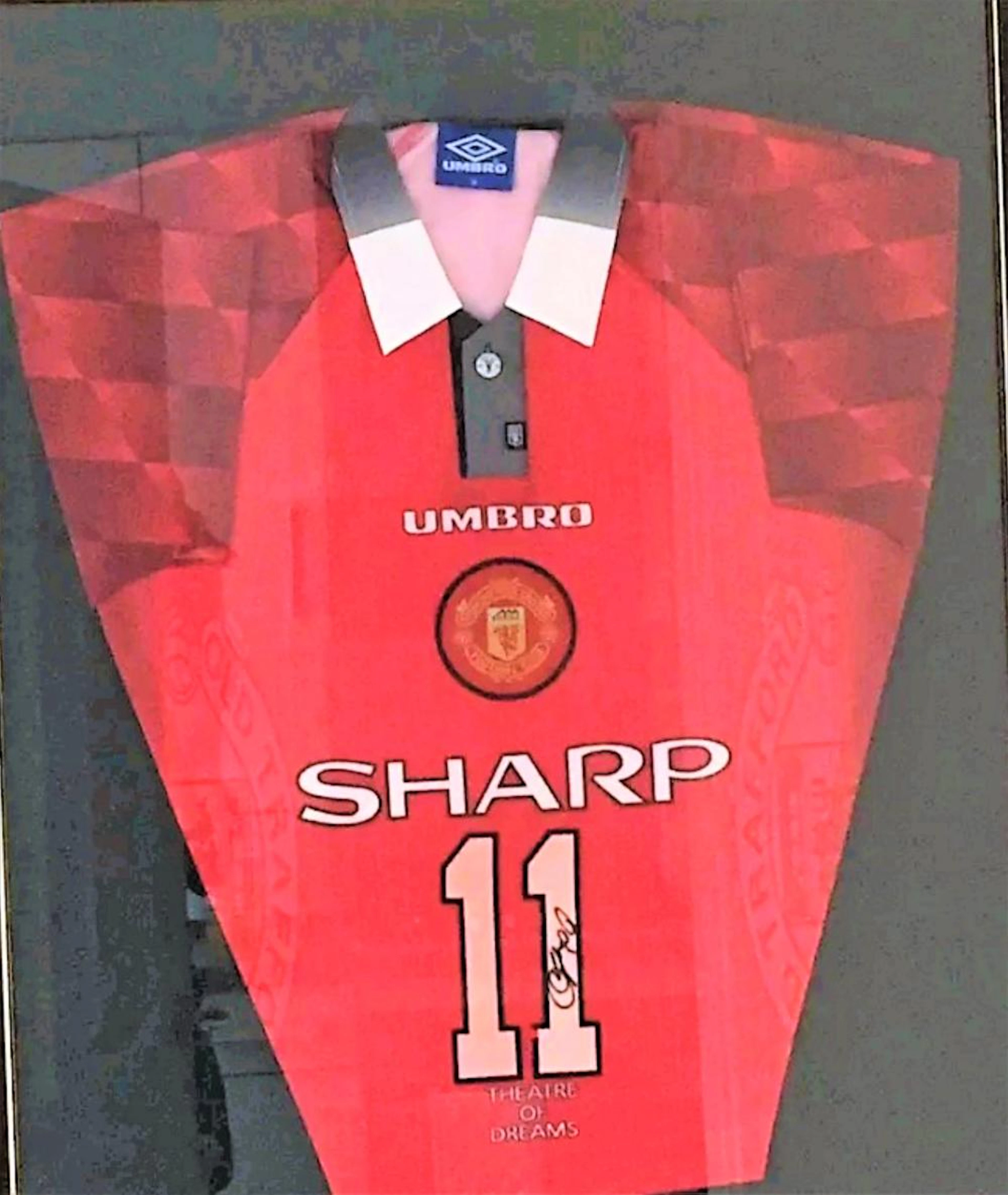 Lot 16 - Ryan Giggs Official framed Shirt direct from...