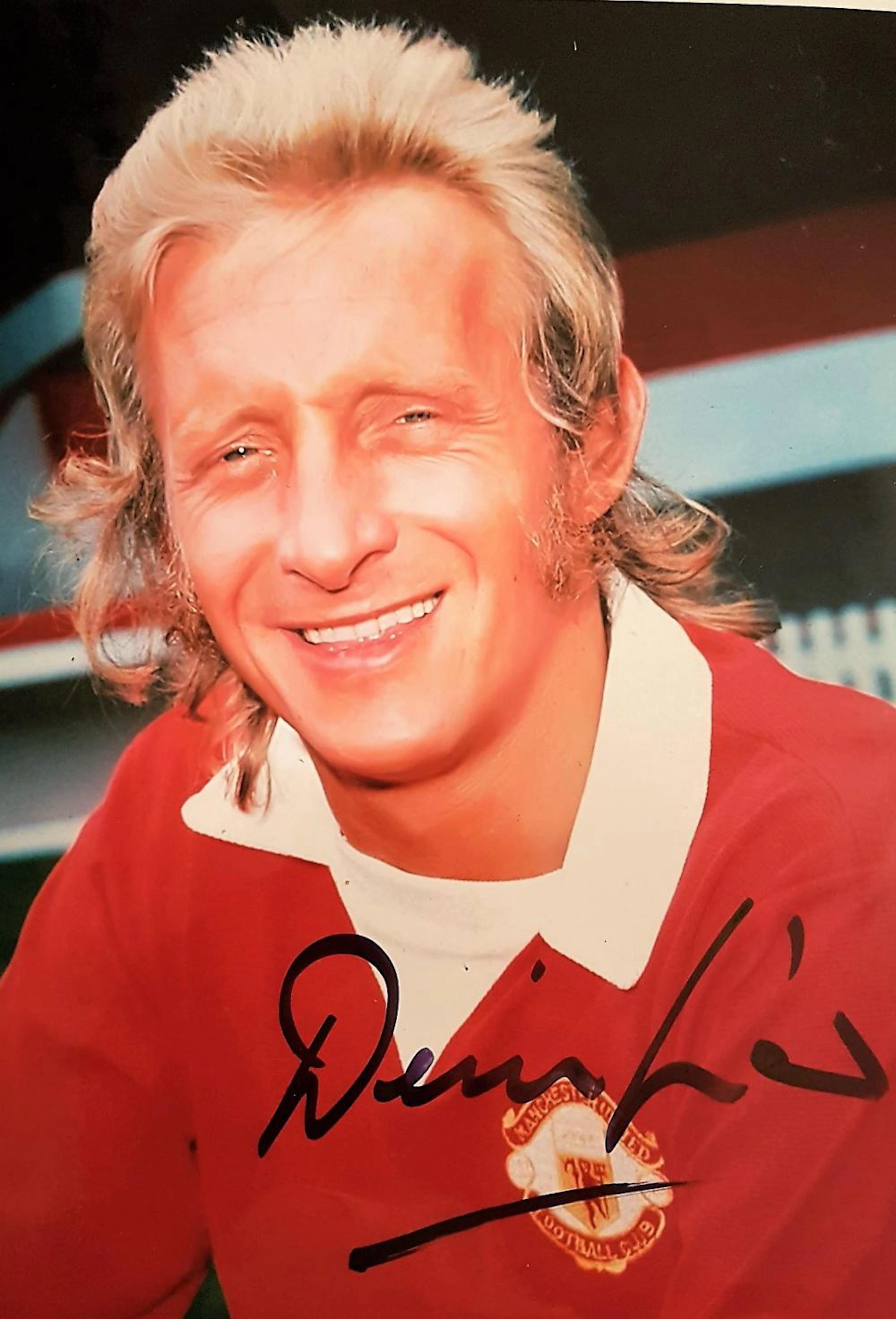 Lot 132 - Signed Denis Law colour picture (No 2)