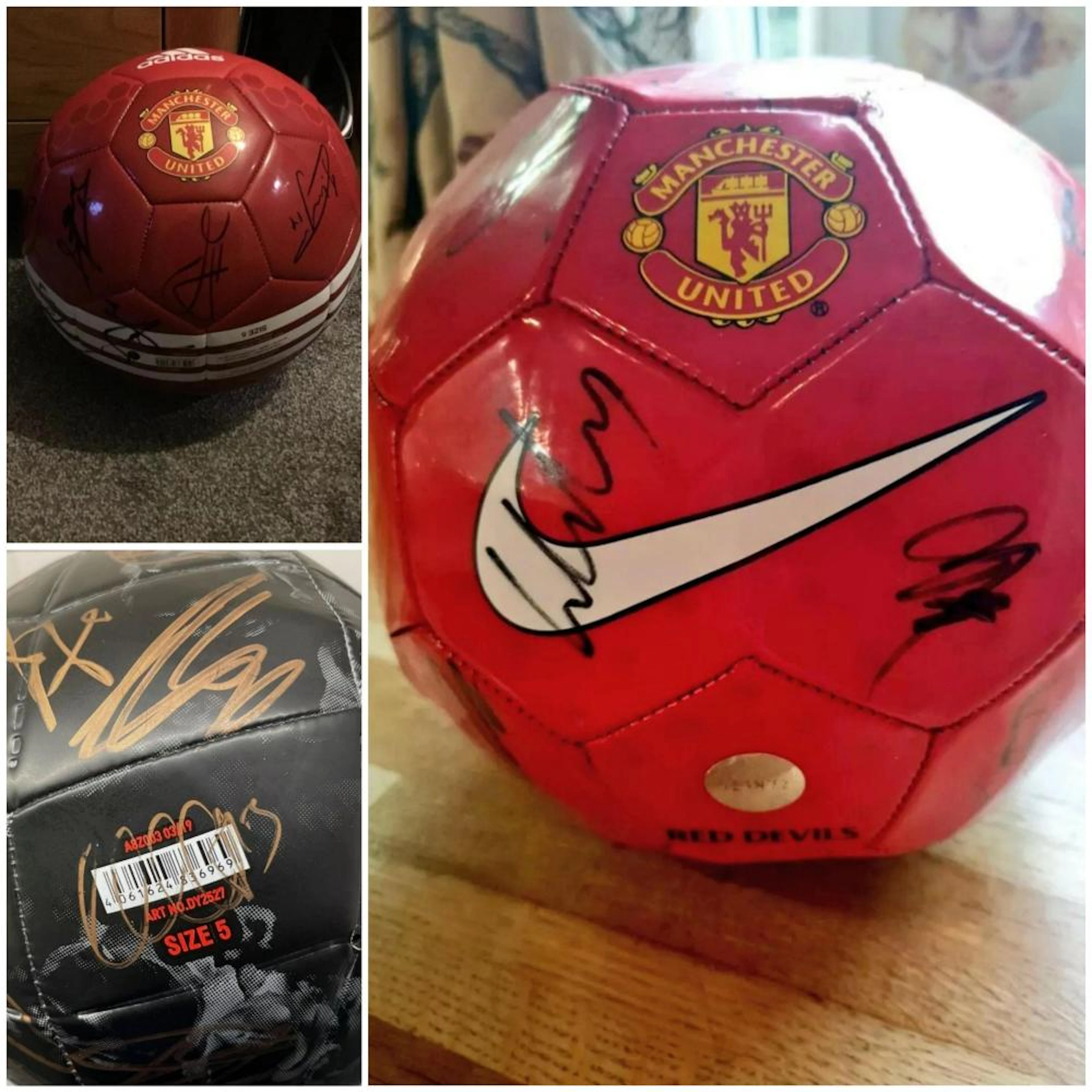 Lot 35 - Manchester United Signed footballs Collection...