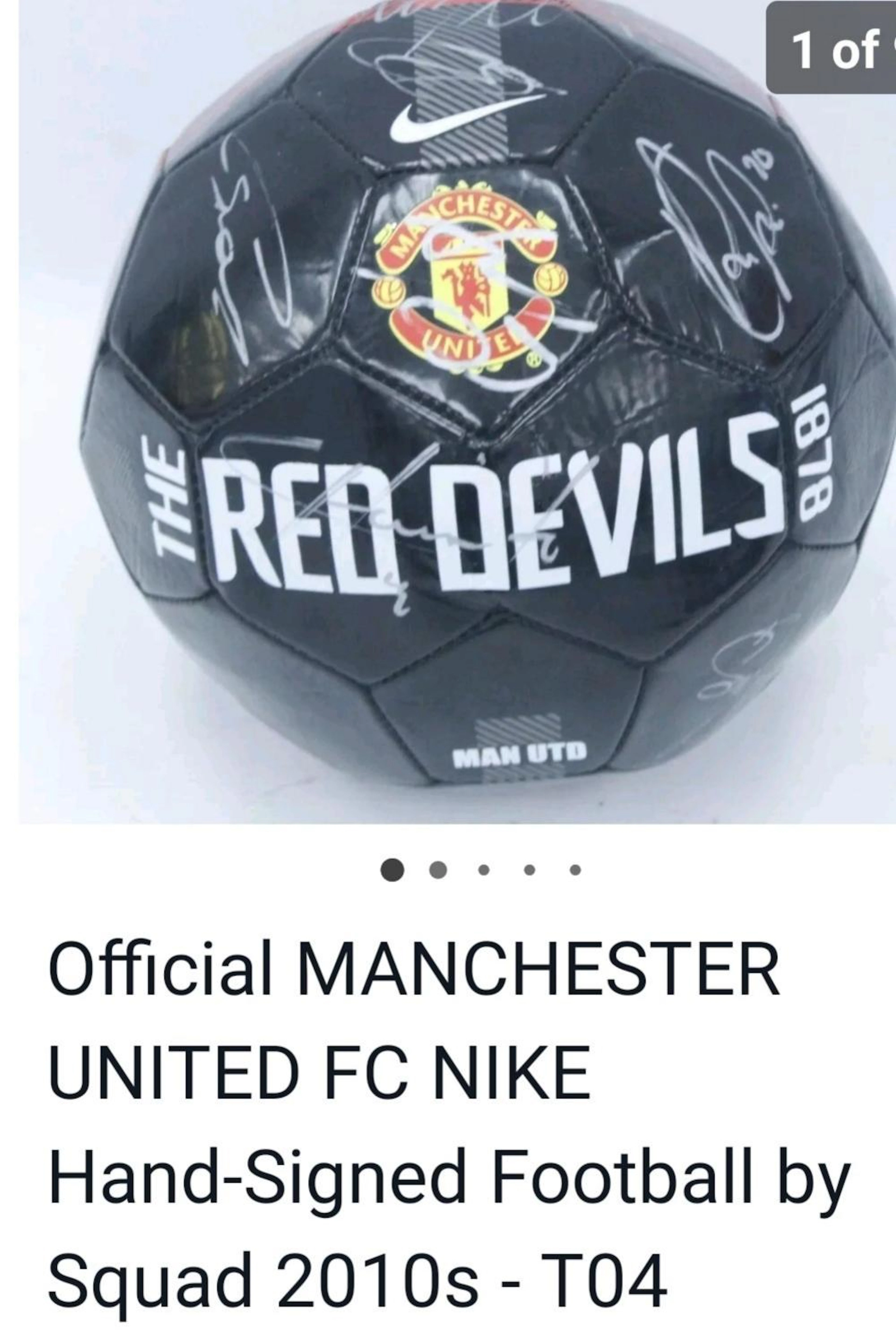Lot 72 - Manchester United Signed Football direct from the Club