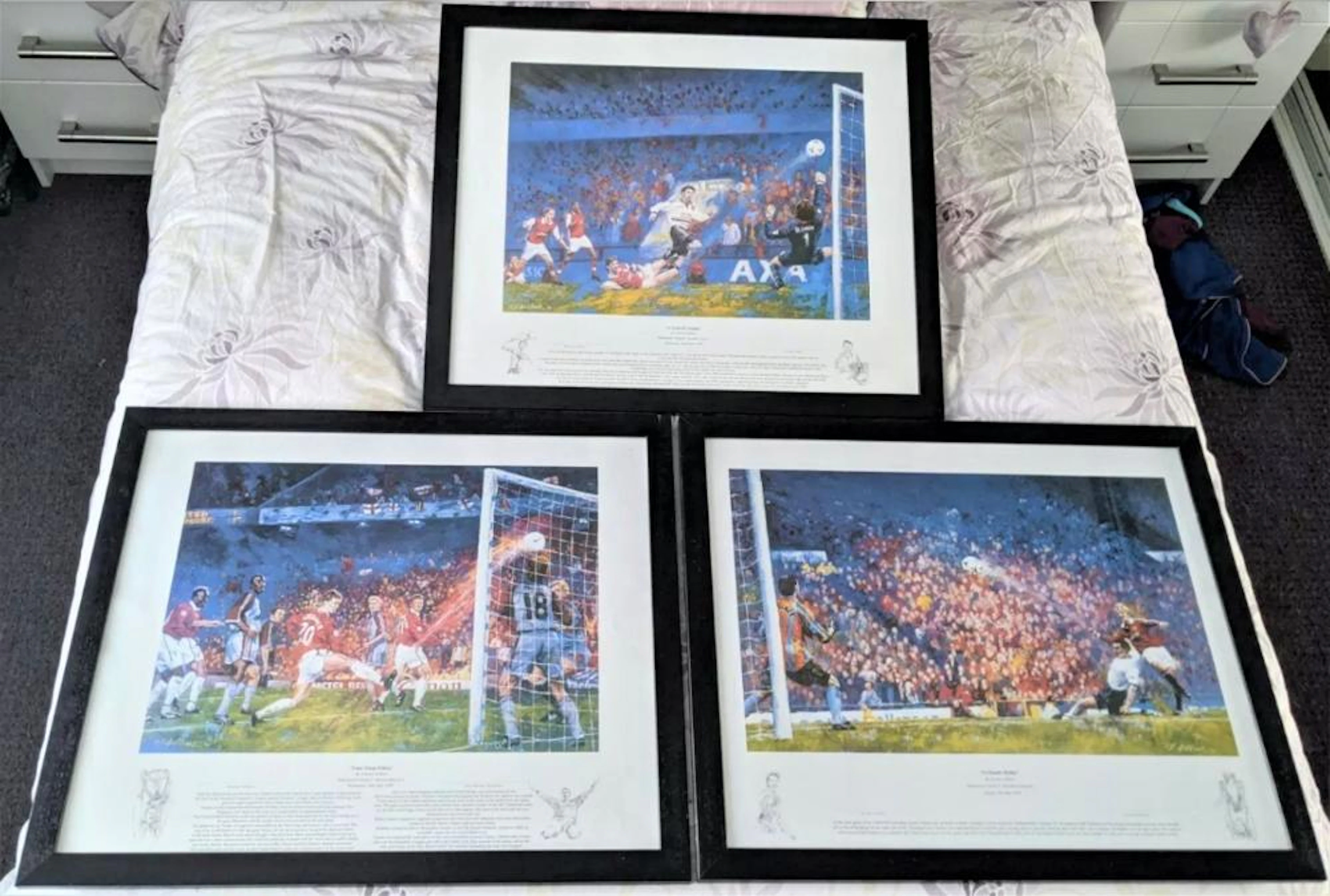 Lot 3: Manchester United 1999 Historic Treble Winning...