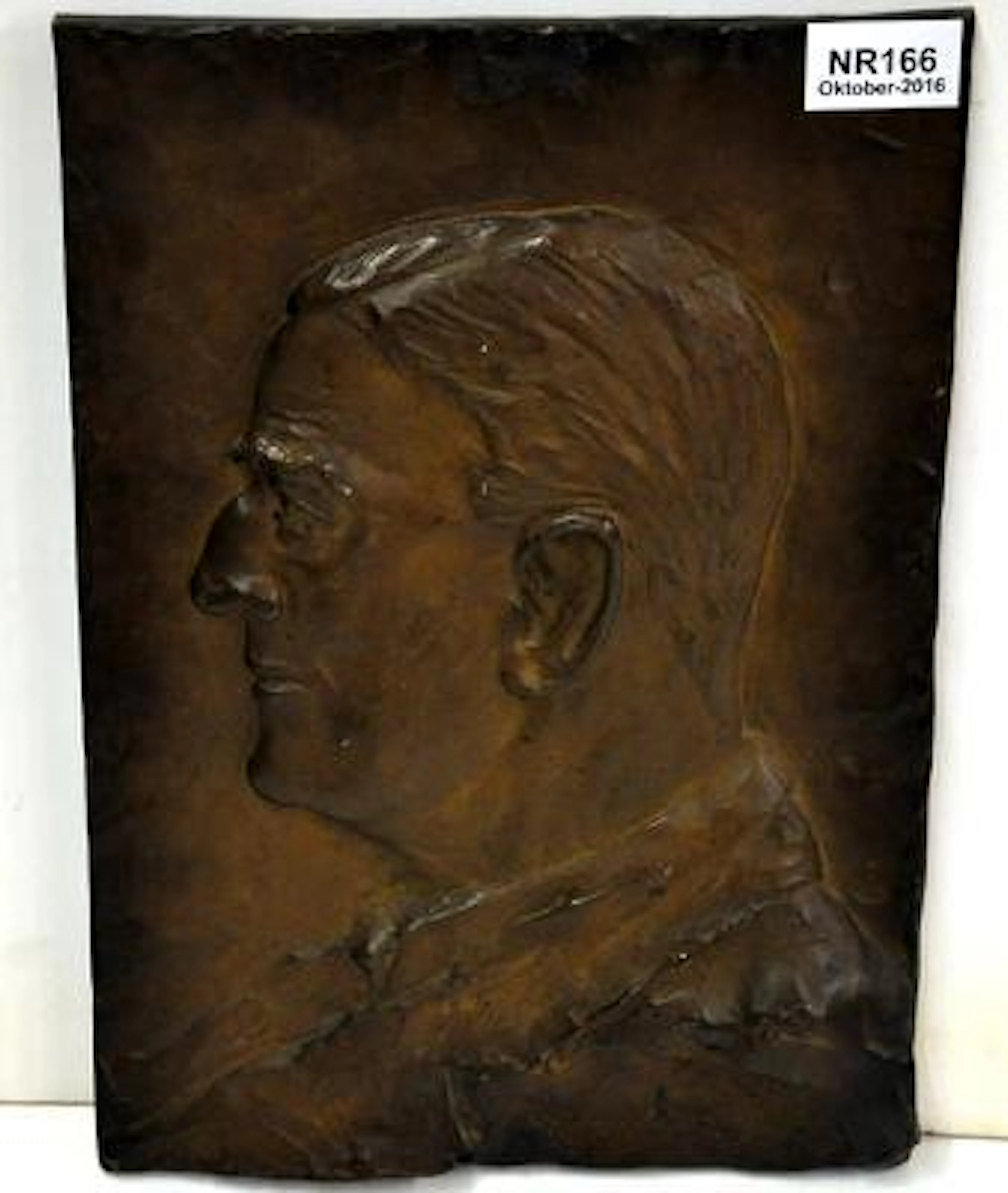 Brons Relief Gunnar Bergner Signerad