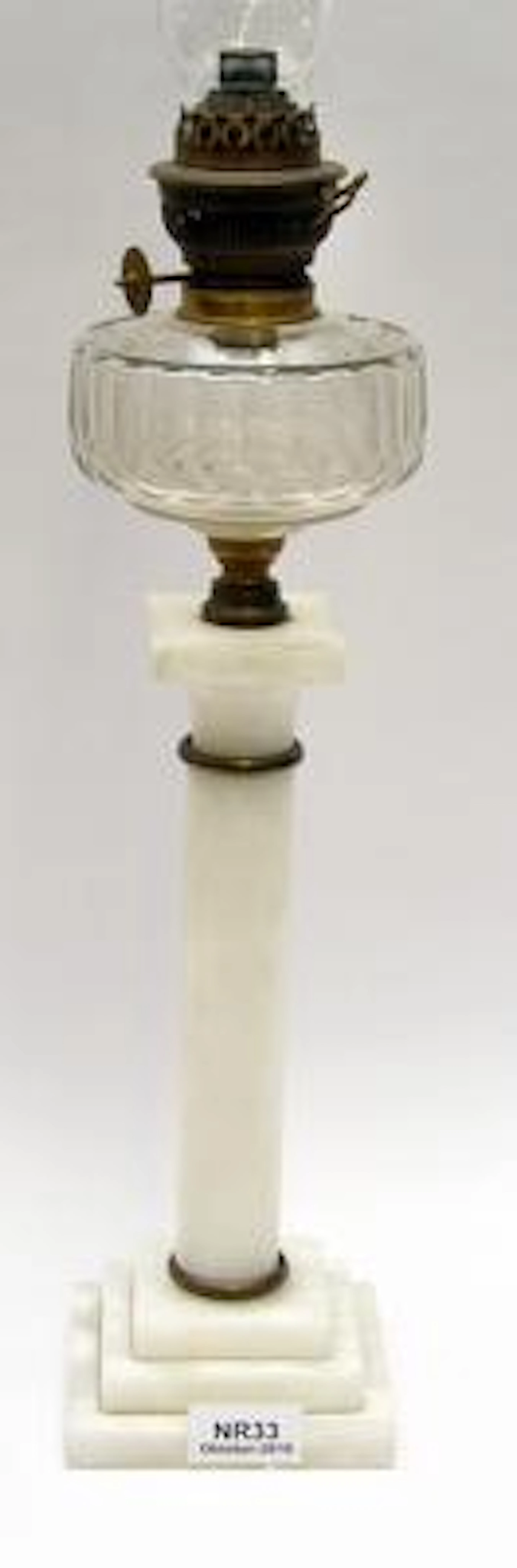 Bordsfotogenlampa Gustaviansk Stil 1800-Tal
