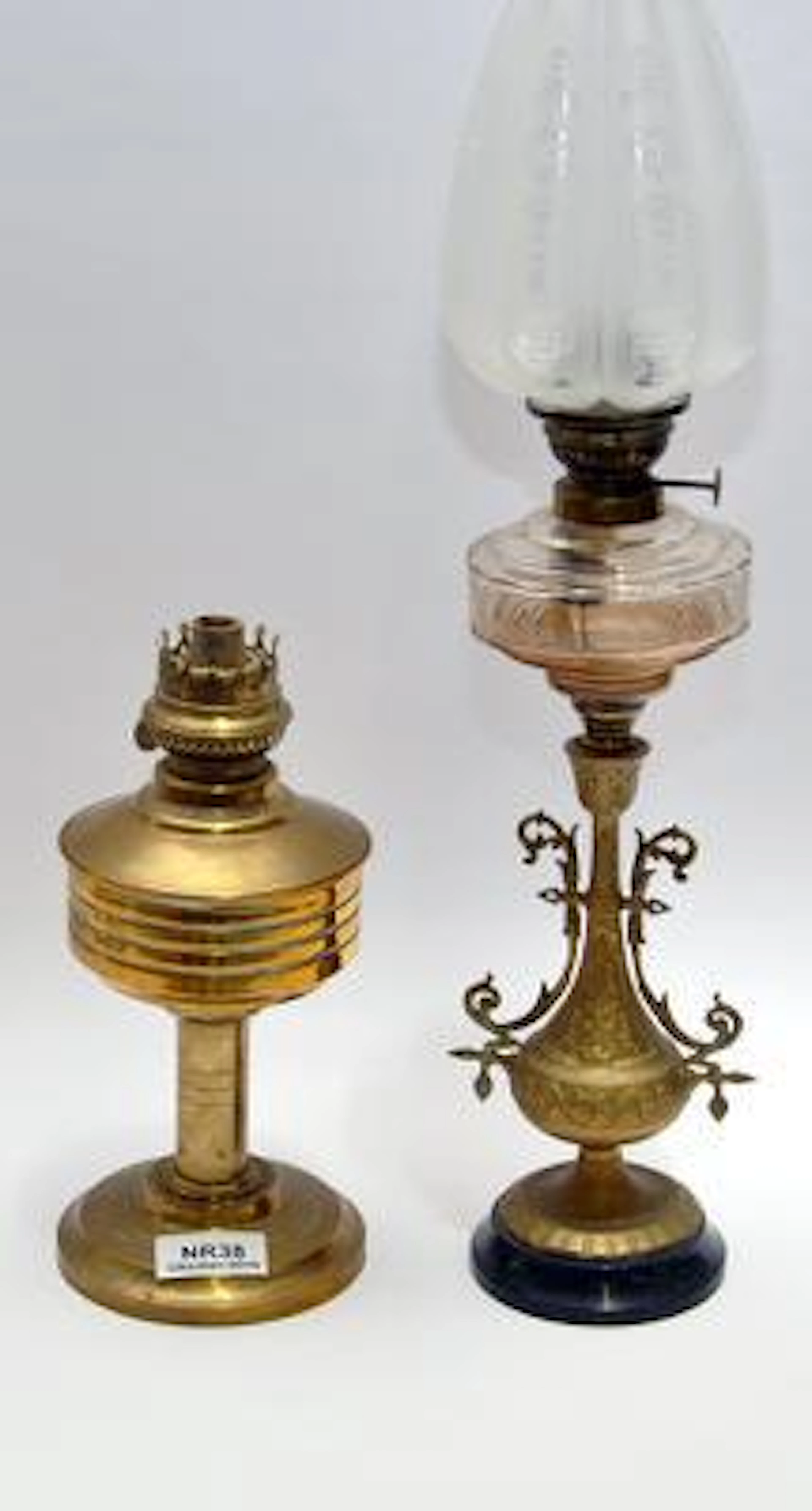 Bordsfotogenlampor 18/1900-Tal 2 Stycken