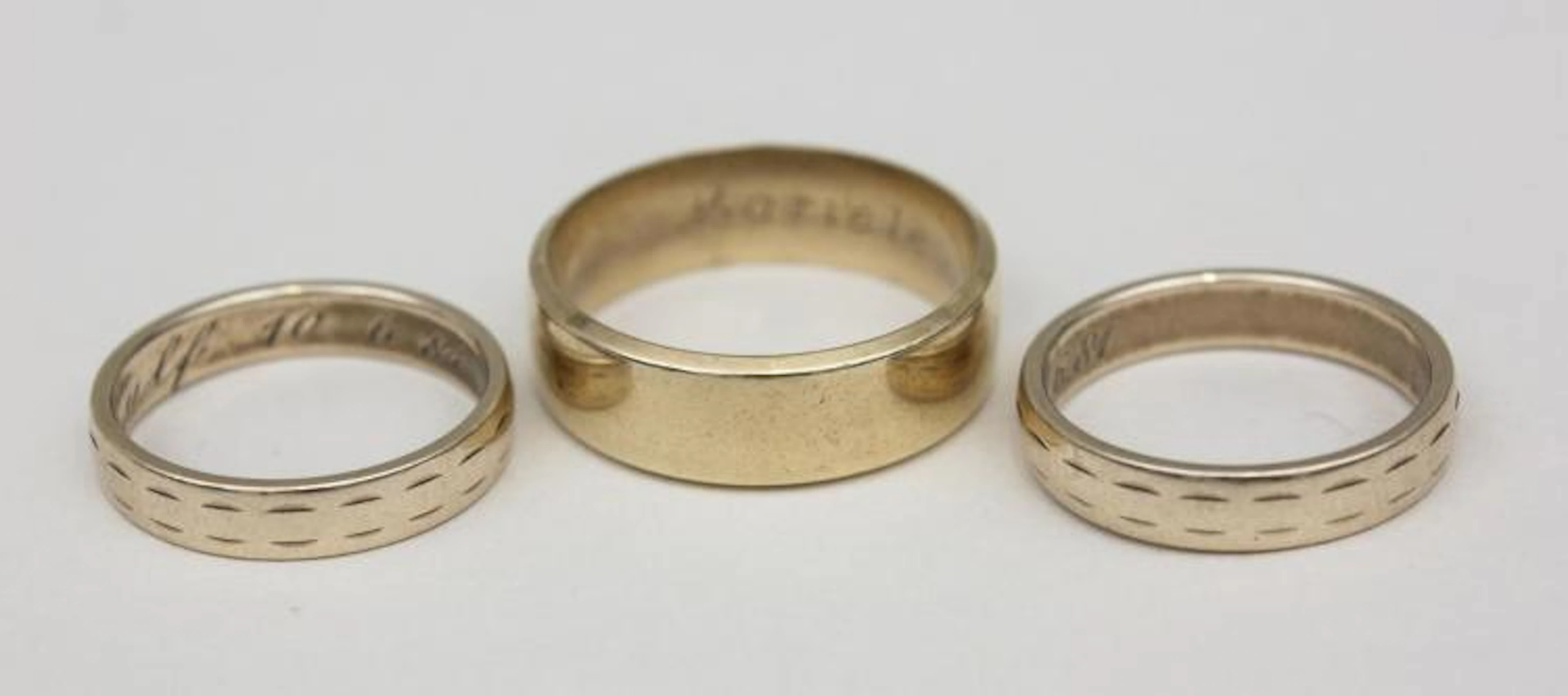 Lot 3 Bandringe/ Lot 3 Golden Rings