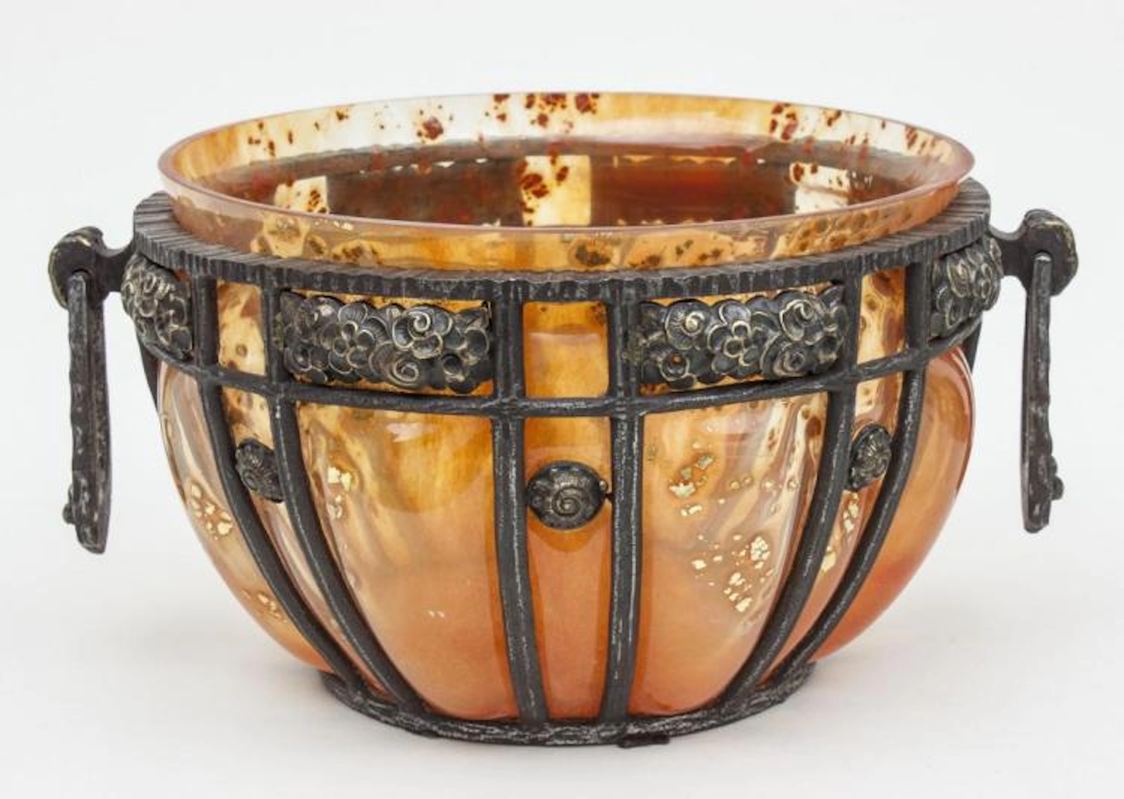 Jardiniere, Daum Frères, Nancy & Louis Majorelle, um 1920