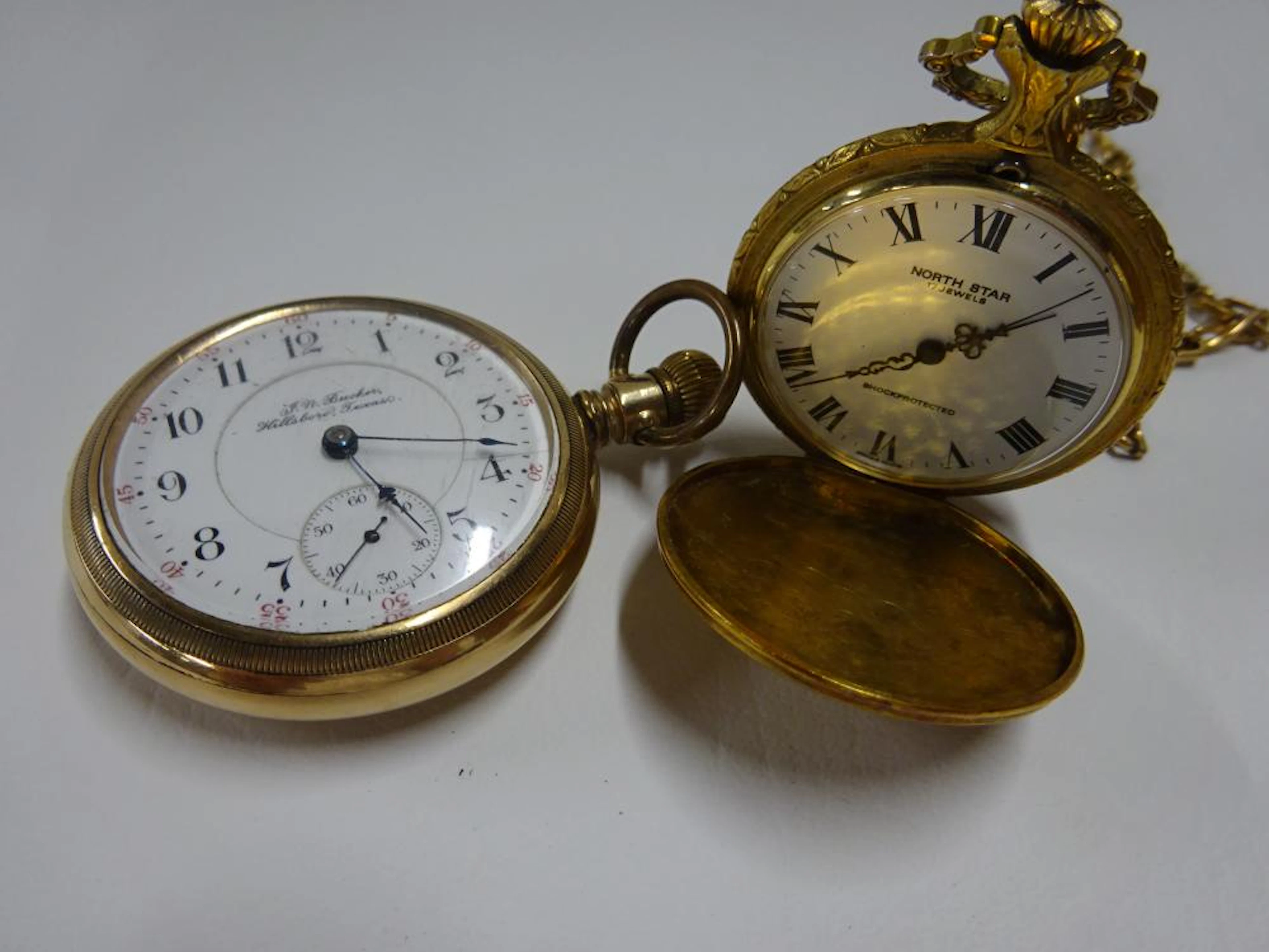 2 POCKET WATCHES: ROCKFORD RAILROAD STYLE AND NORTHSTAR 17 JEWEL