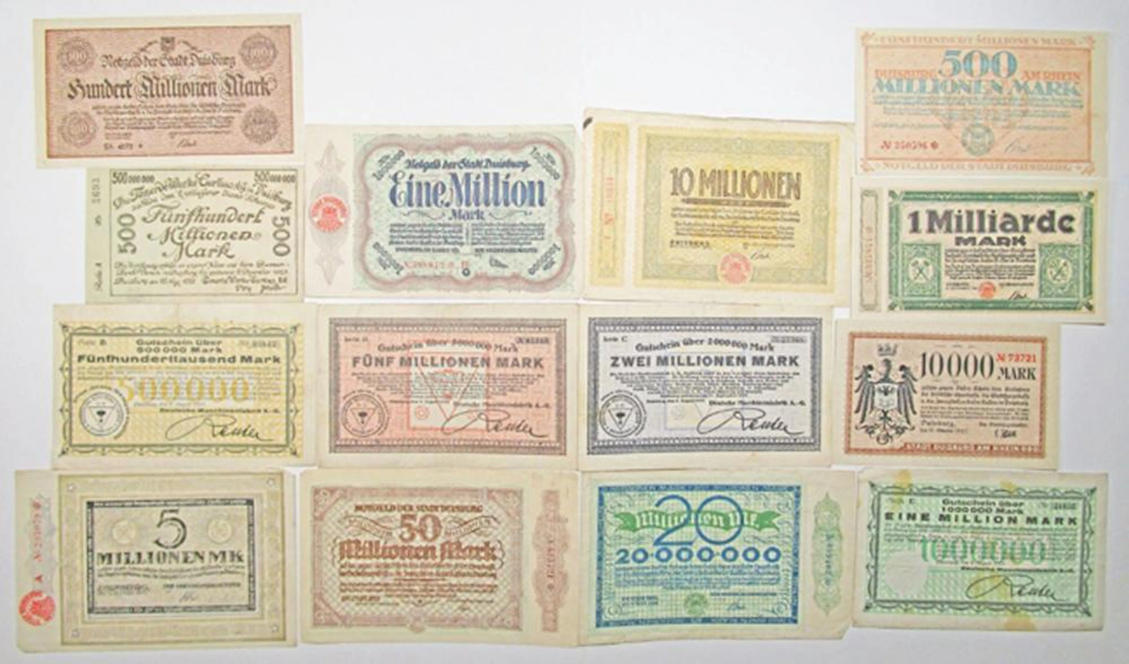 Germany - Notgeld, Dusseldorf, Notgeld Assortment, 1923