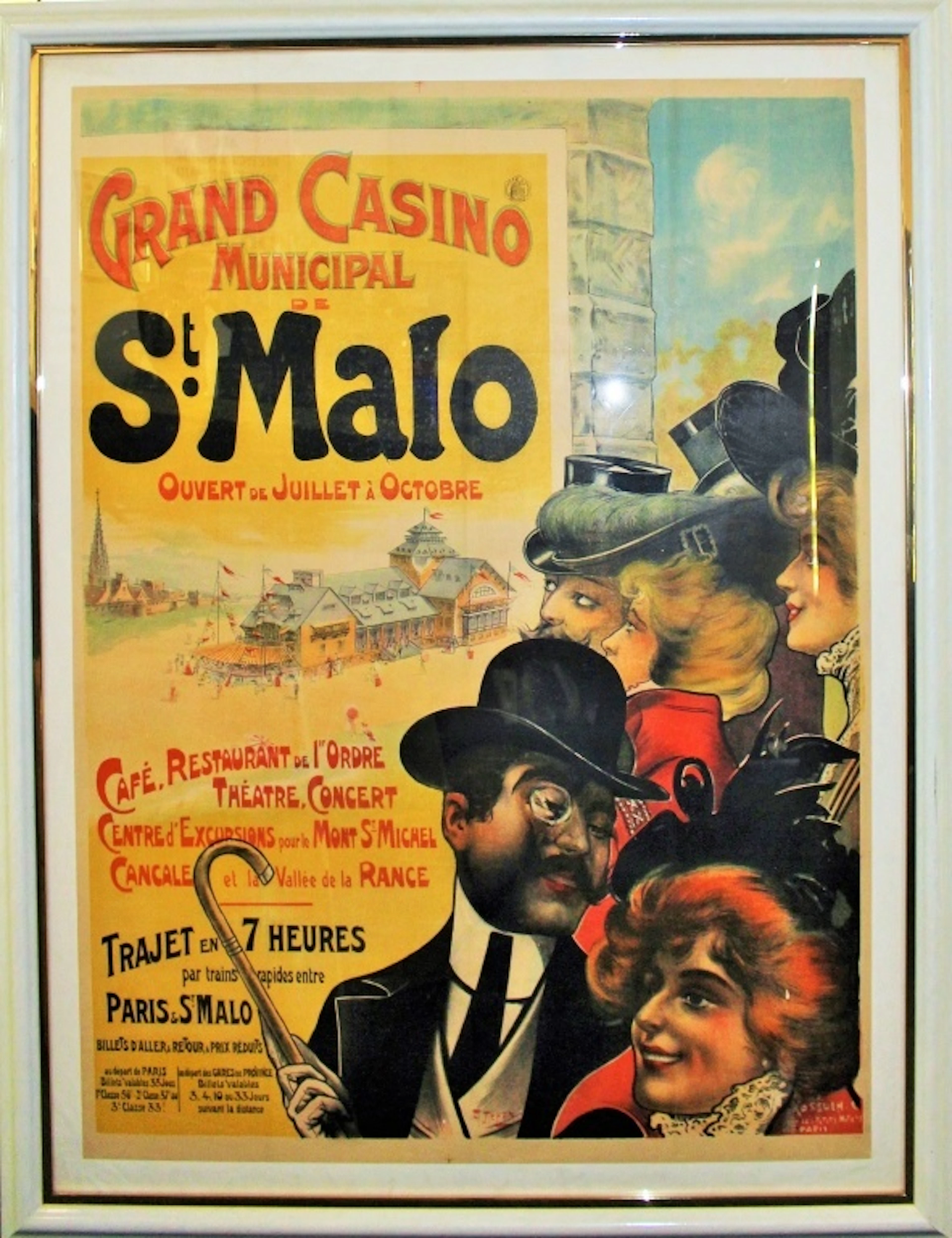 LARGE ORIGINAL GRAND CASINO FRENCH POSTER