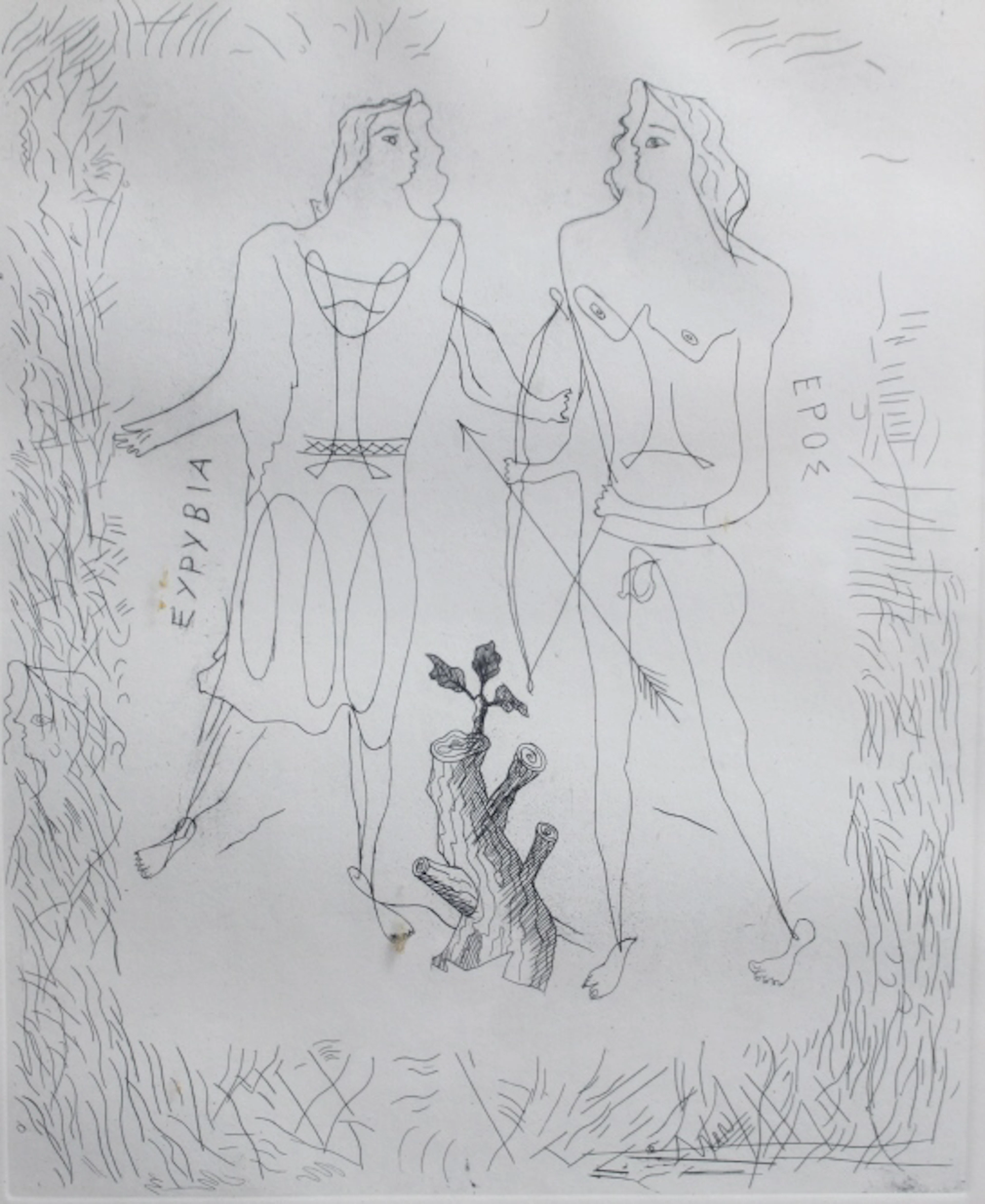 EROS AND EURYBIA GEORGES BRAQUE ETCHING