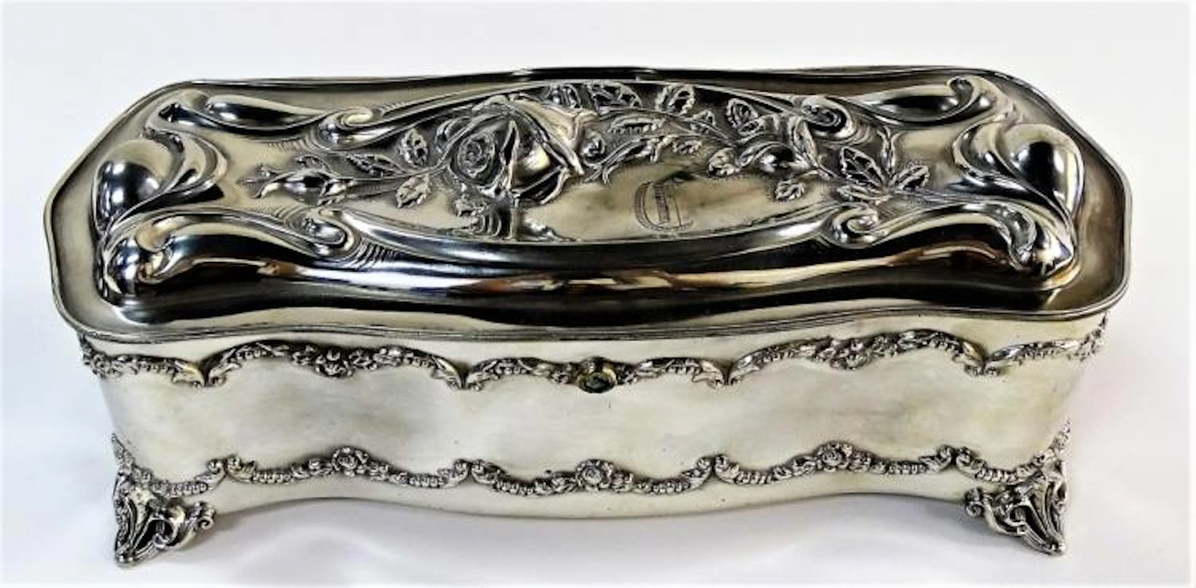 E.G. WEBSTER & SON ART NOUVEAU DRESSER BOX