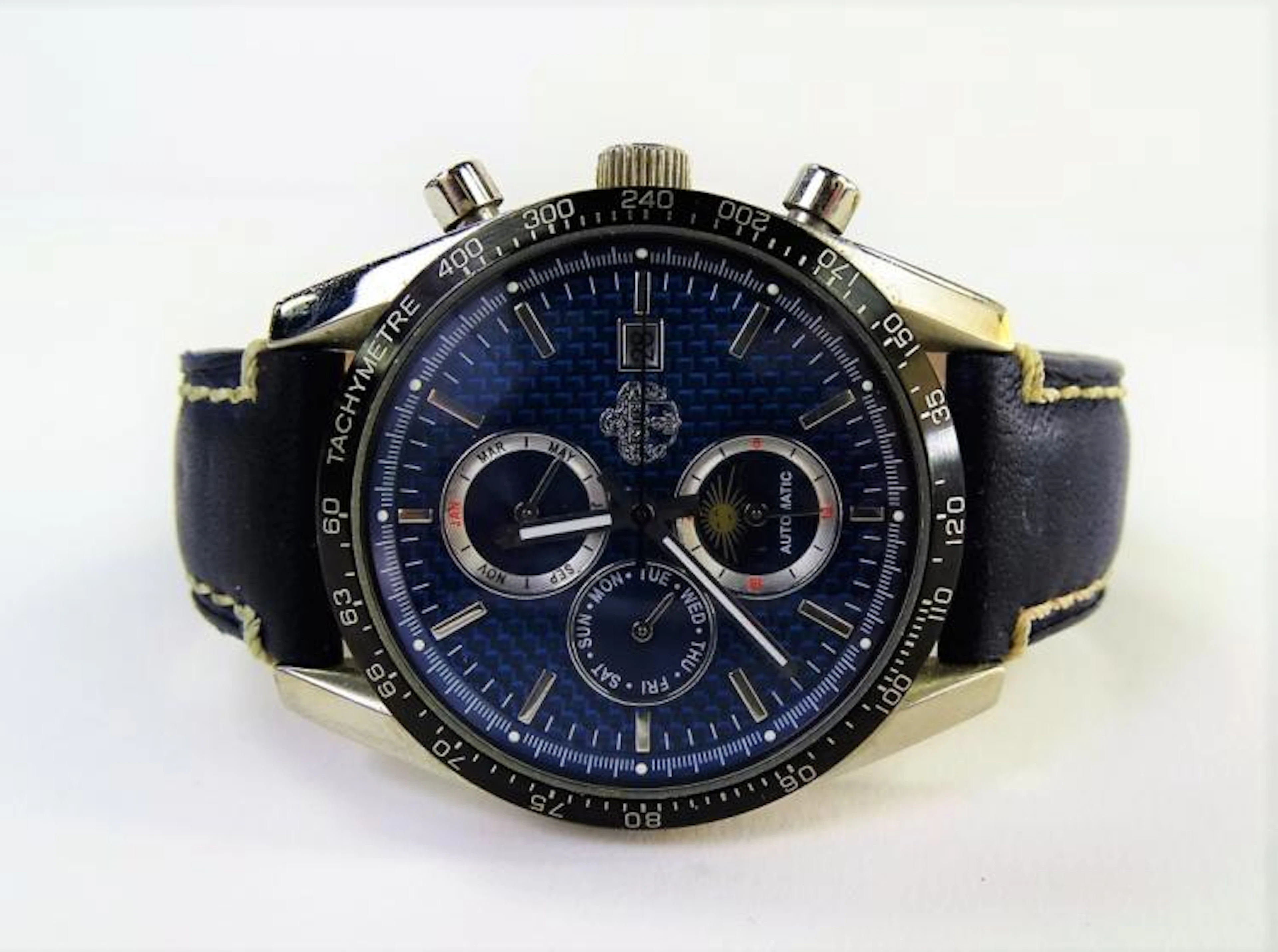 SUG MEN'S WATCH WITH BLACK STRAP