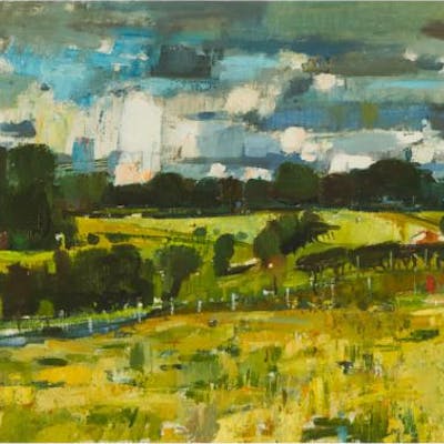 John Cunningham (19261998), Scottish STRATHAVEN LANDSCAPE Barnebys
