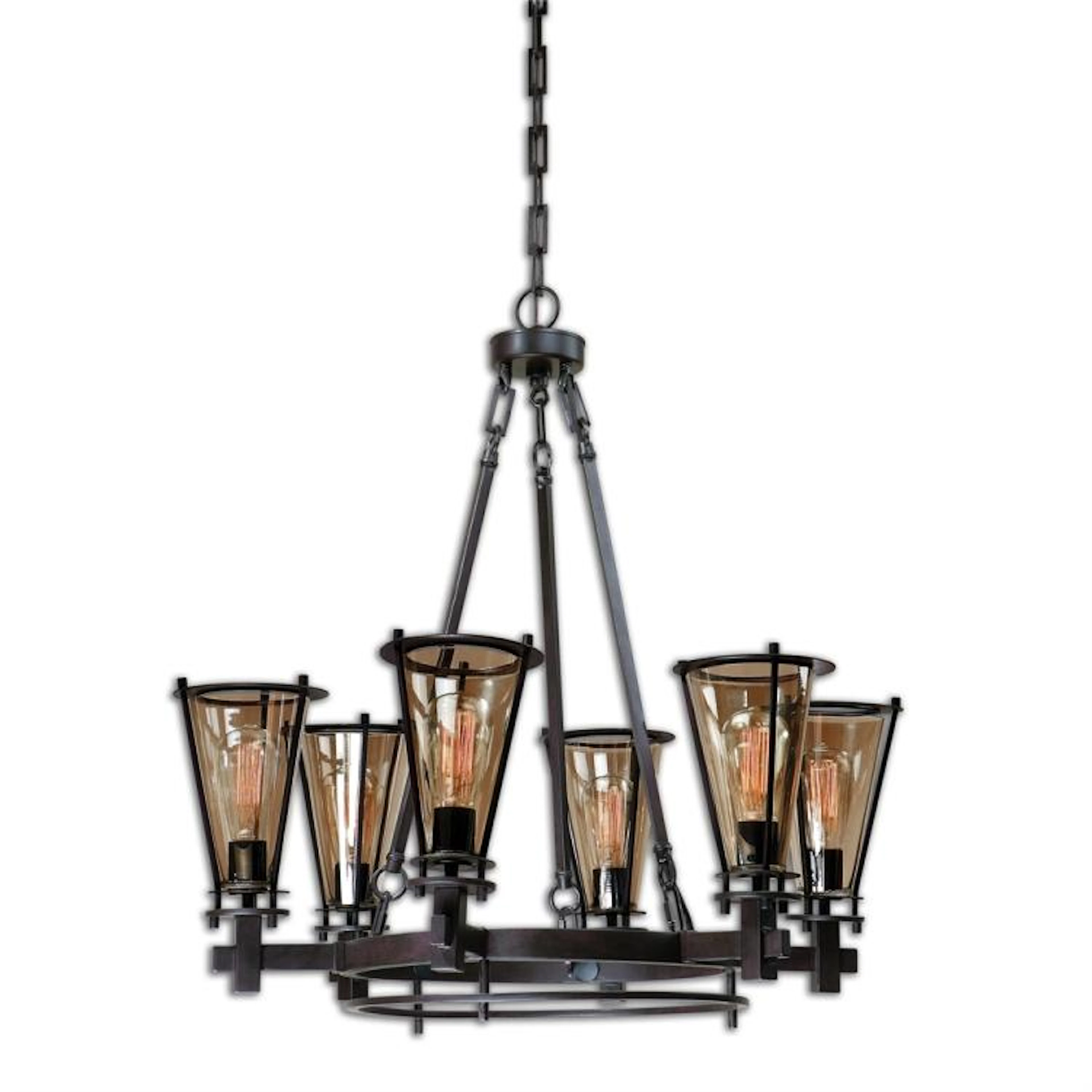 Frisco, 6 Lt Chandelier
