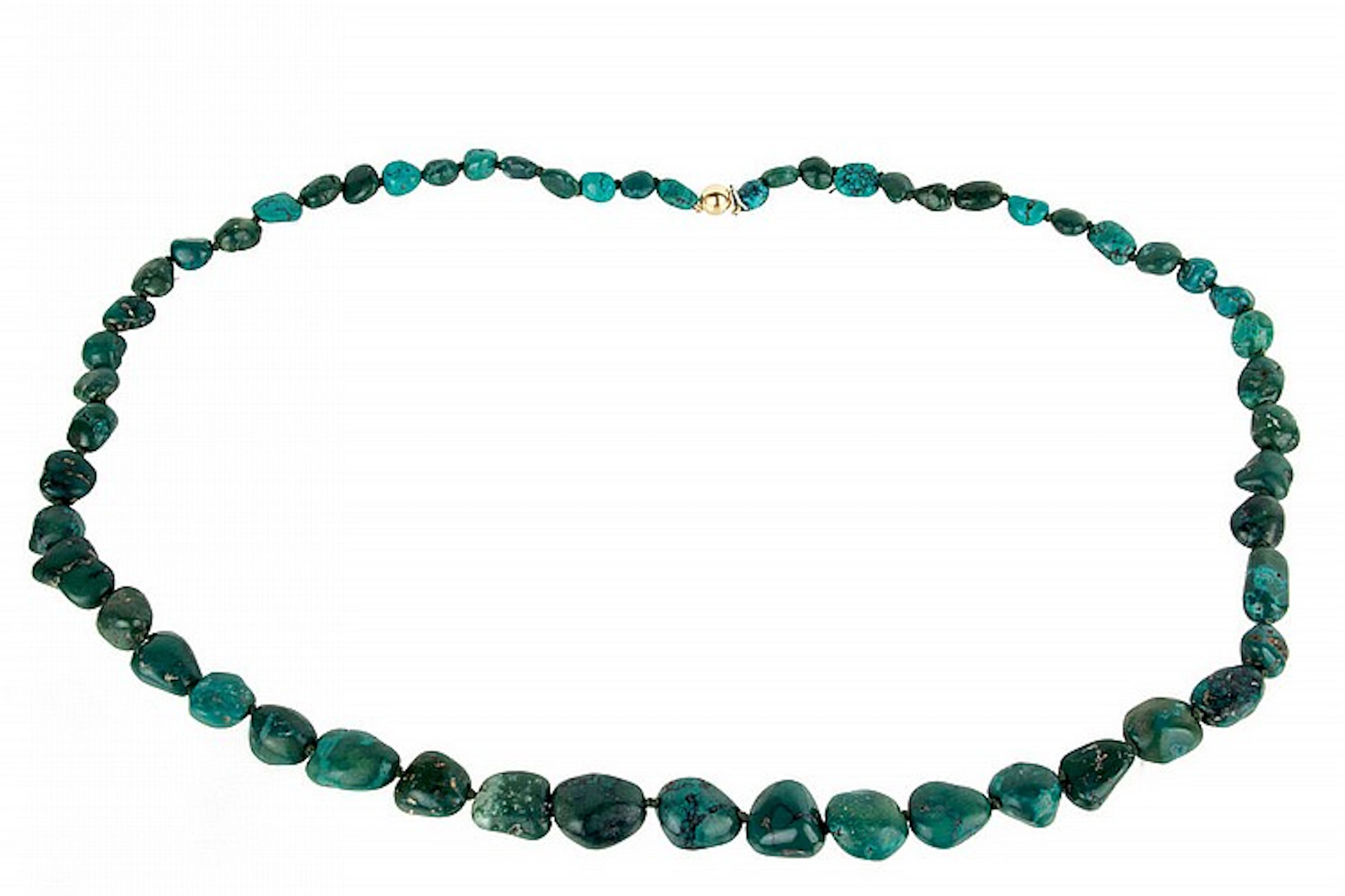 Malachite necklace.