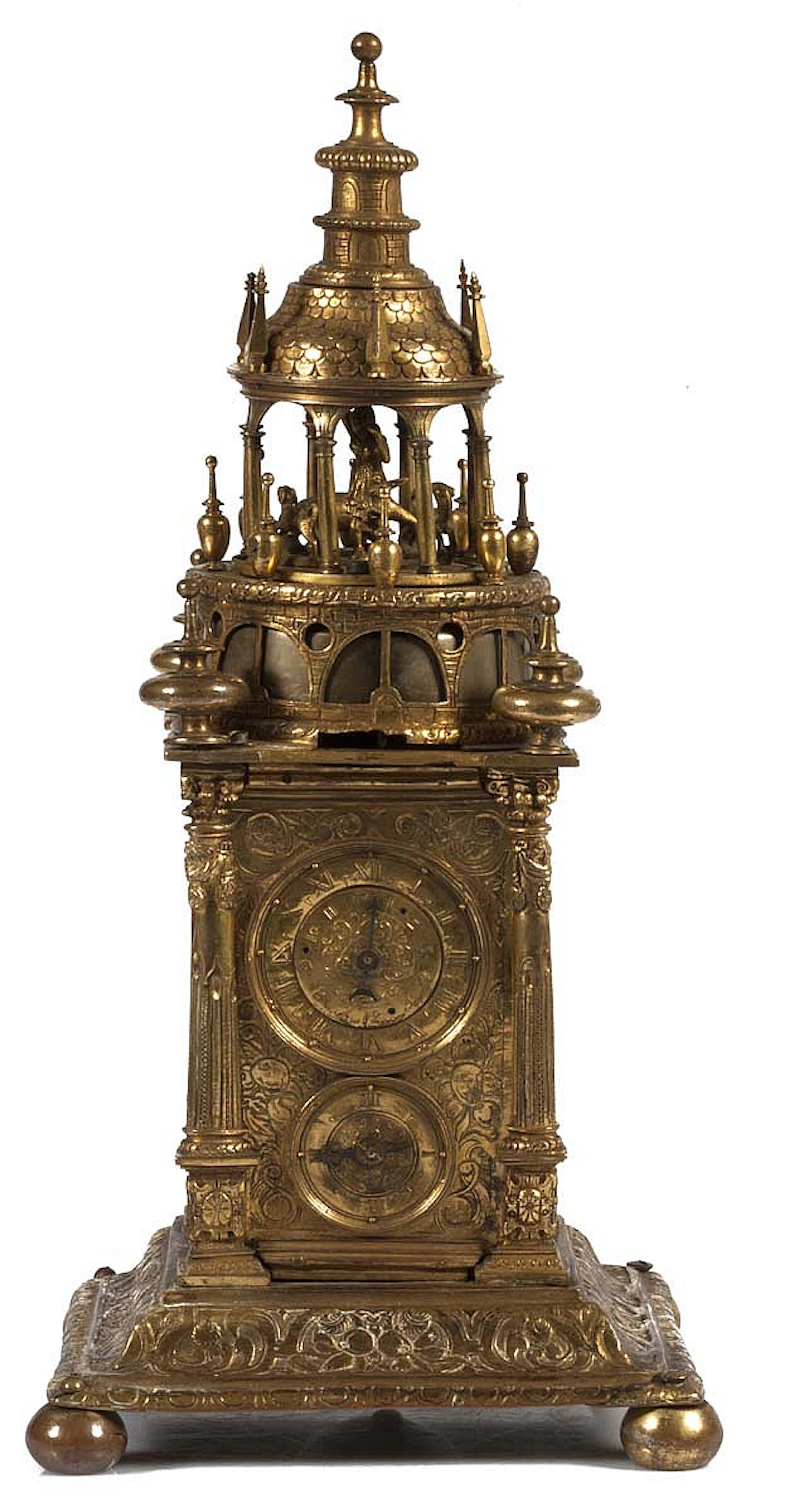 IMPORTANTE ET RARE HORLOGE DE TABLE, ALLEMAGNE DU SUD RENAISSANCE