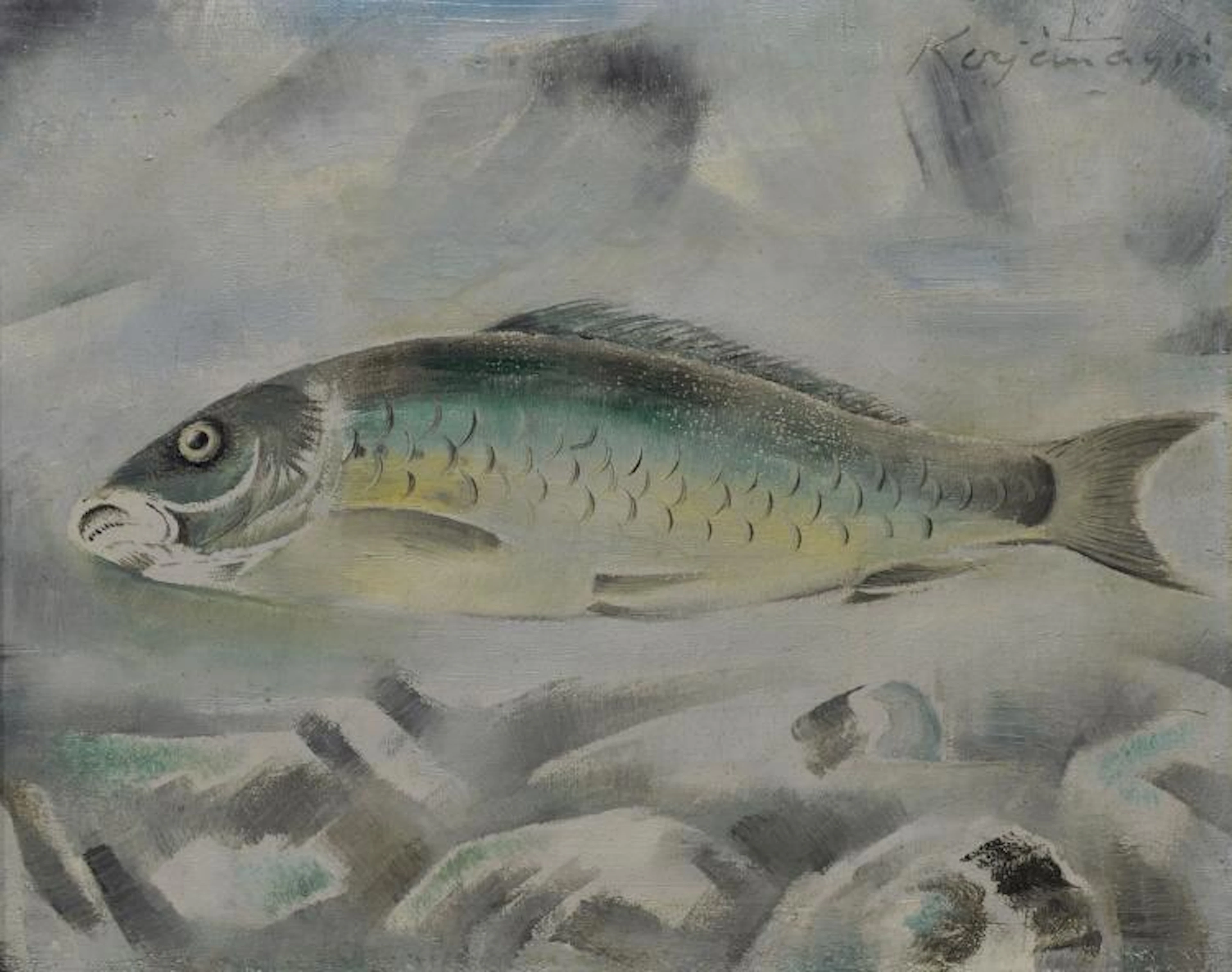 SEI KOYANAGUI (Sappon 1896-1948 Japon) Le poisson