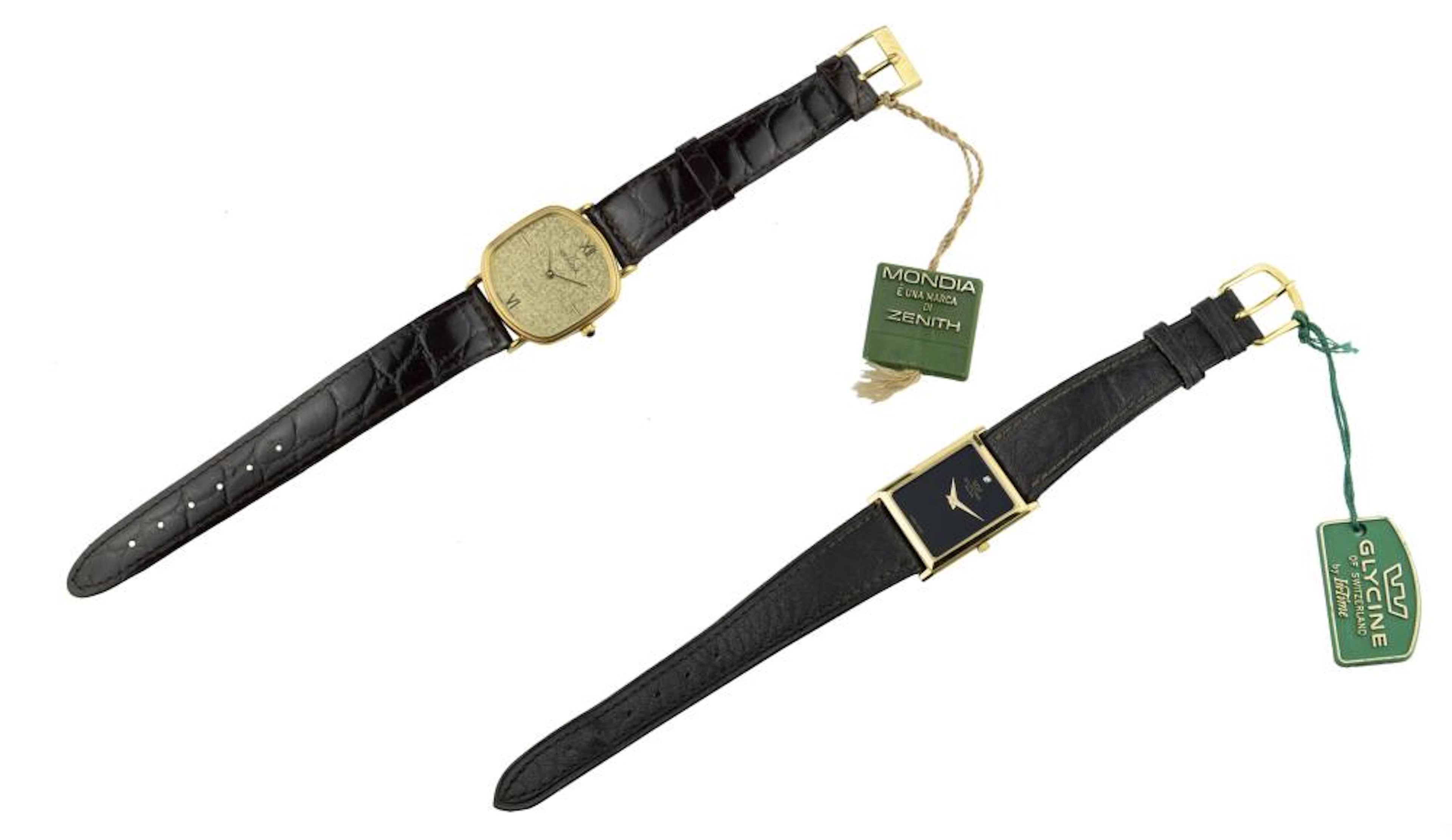 LOT DE DEUX MONTRES Glycine Swiss et Mondia Zenith